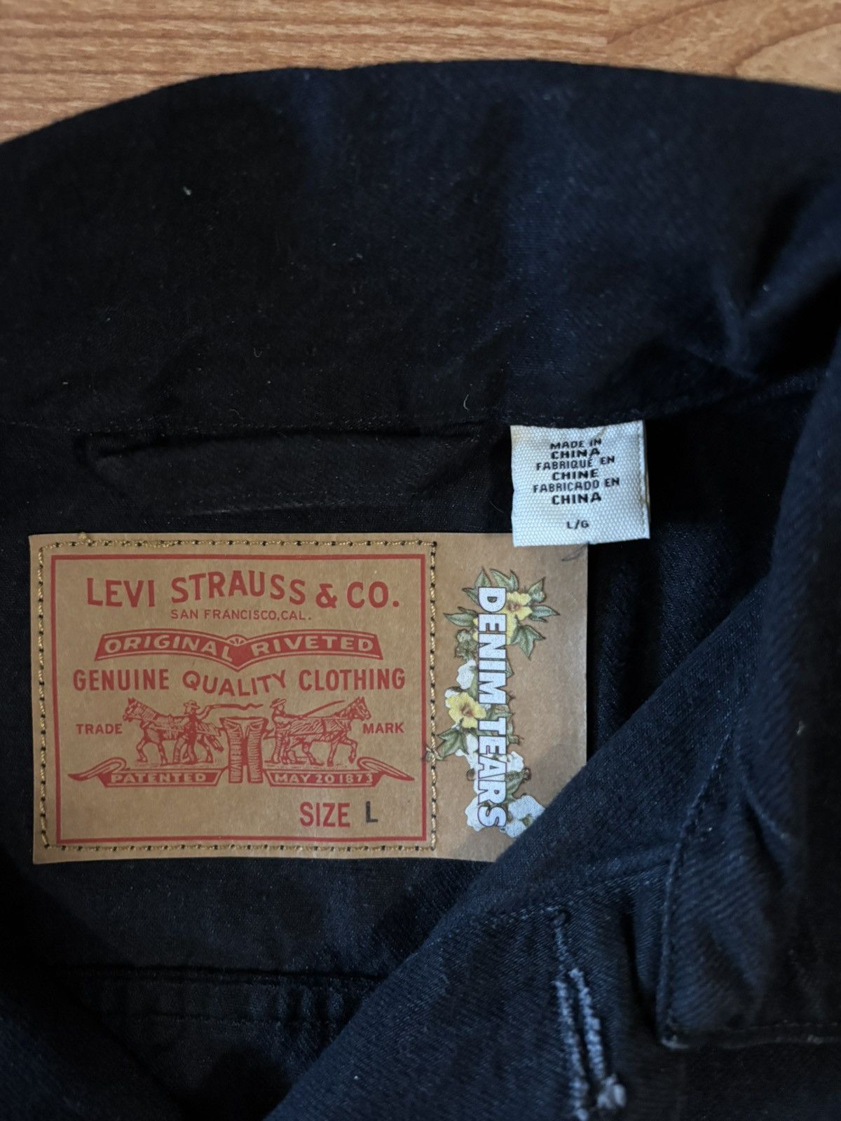 DENIM TEARS × Levi's Denim tears x Levi's Sz l denim jacket with unique painted Size US L / EU 52-54 / 3 - 4 Thumbnail