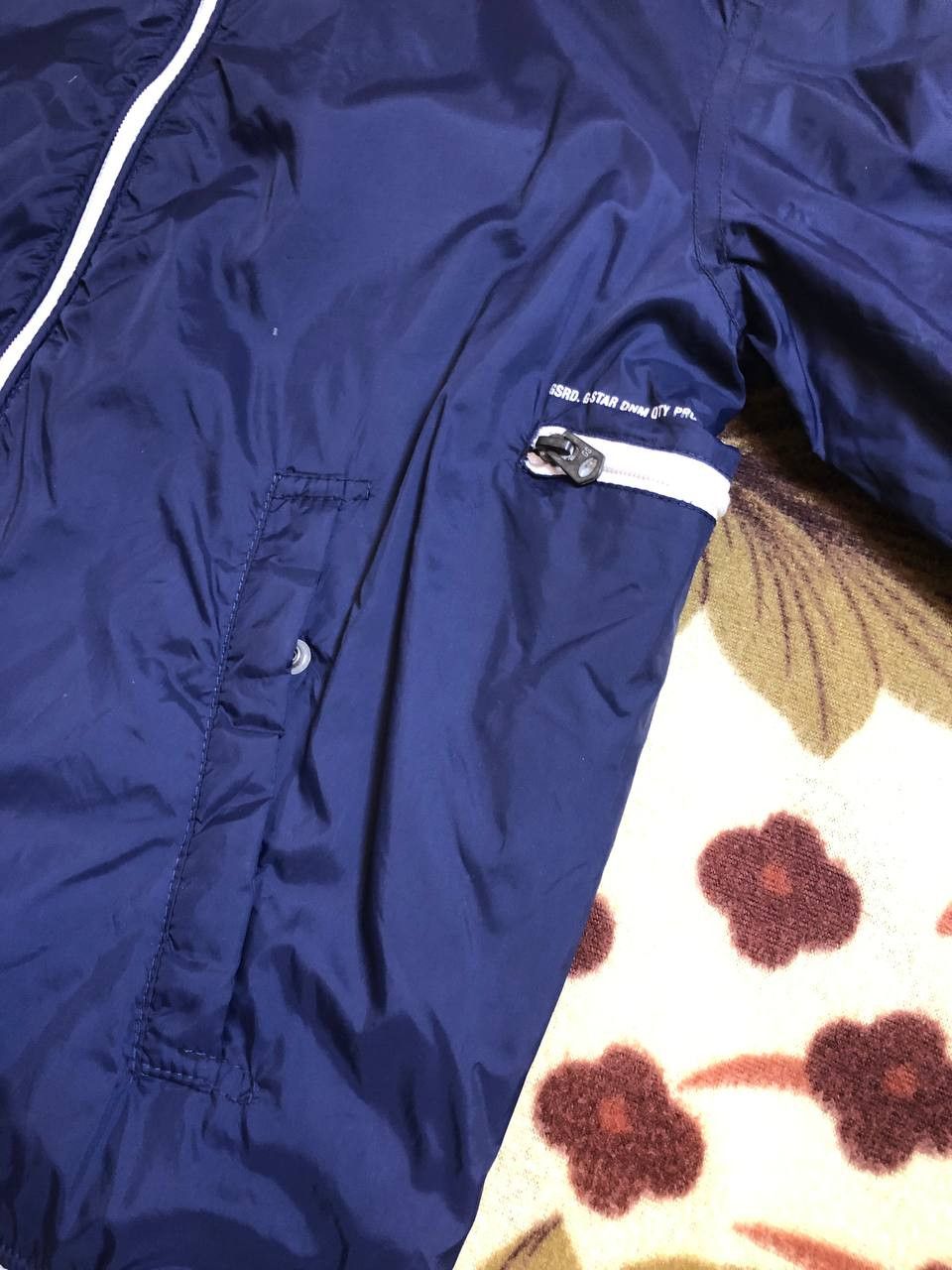 G-Star Vintage G-Star Raw Blue Zip Jacket Streetwear Size US L / EU 52-54 / 3 - 3 Thumbnail