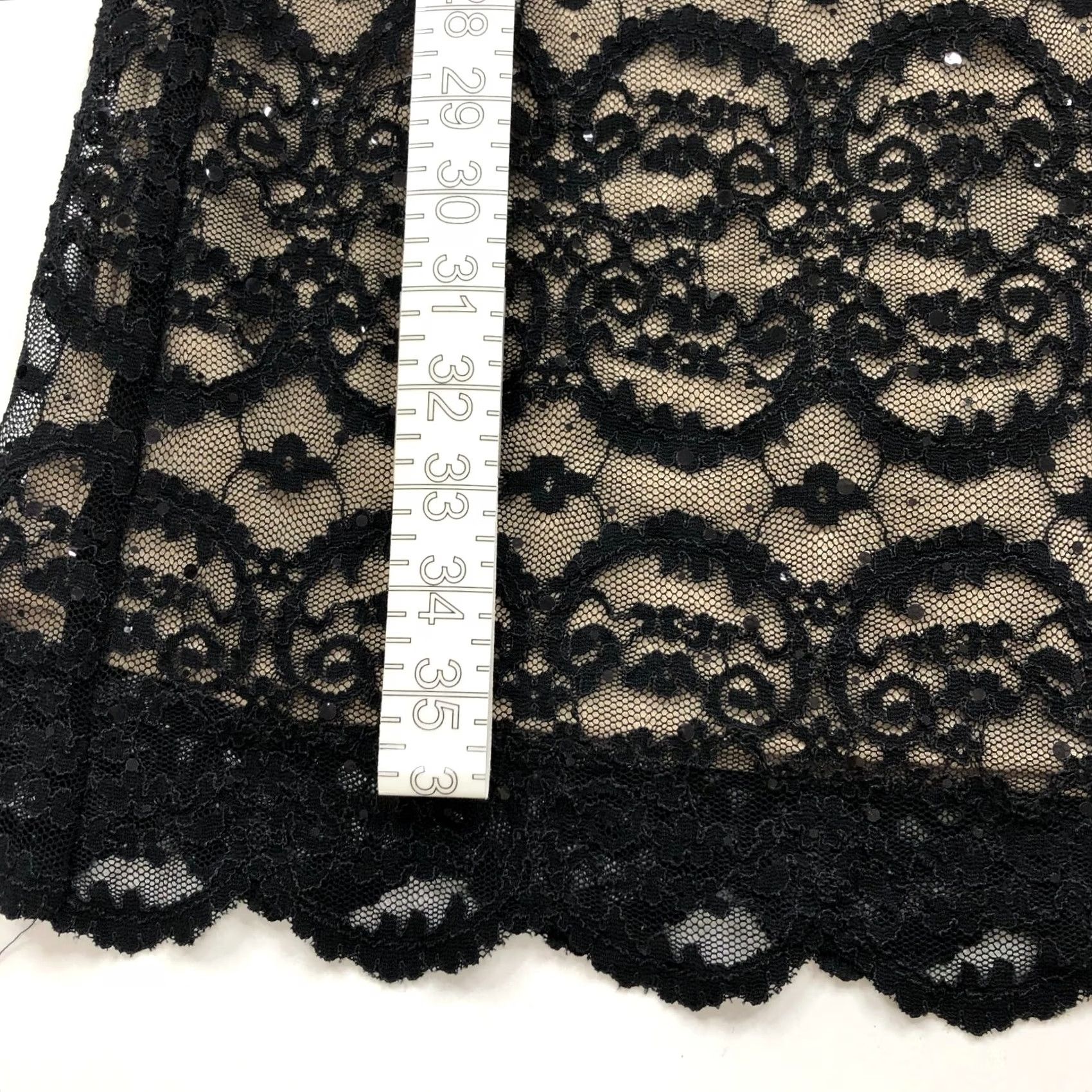 Vintage R&M Richards Dress Women's Above Knee Lace Lined Black MINT 12 Sleeveless Boat Neck A-Line Short Vintage: No Size XL / US 12-14 / IT 48-50 - 5 Thumbnail