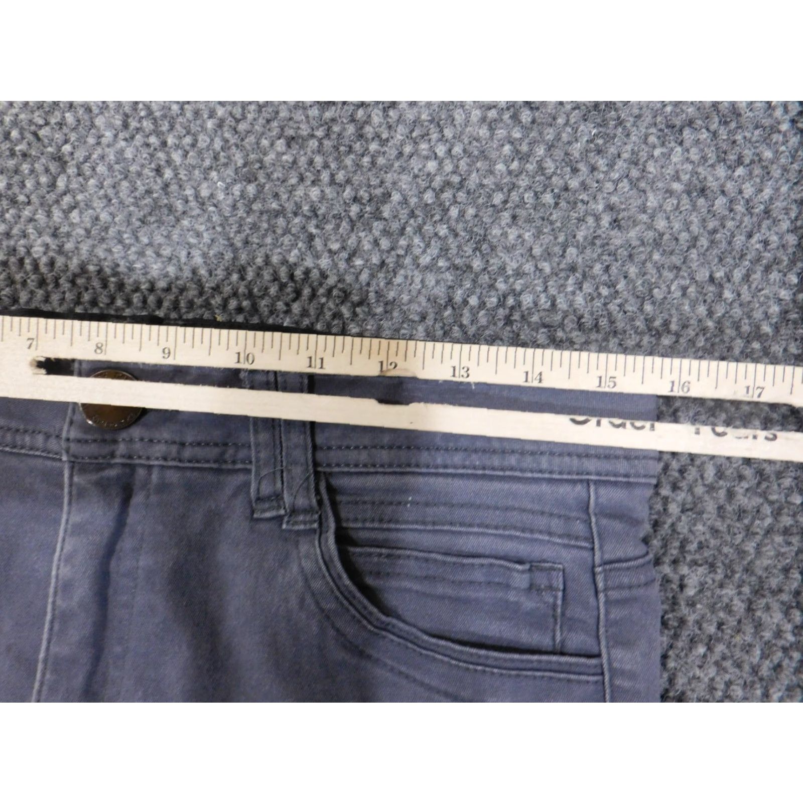 Vintage Democracy Jeans Women's Straight Jeans 8 Blue Cotton Denim Stretch Waist 31 in Inseam 28 in Zipper Regular Rise Mid Vintage No Size 24" / US 00 / IT 34 - 5 Thumbnail