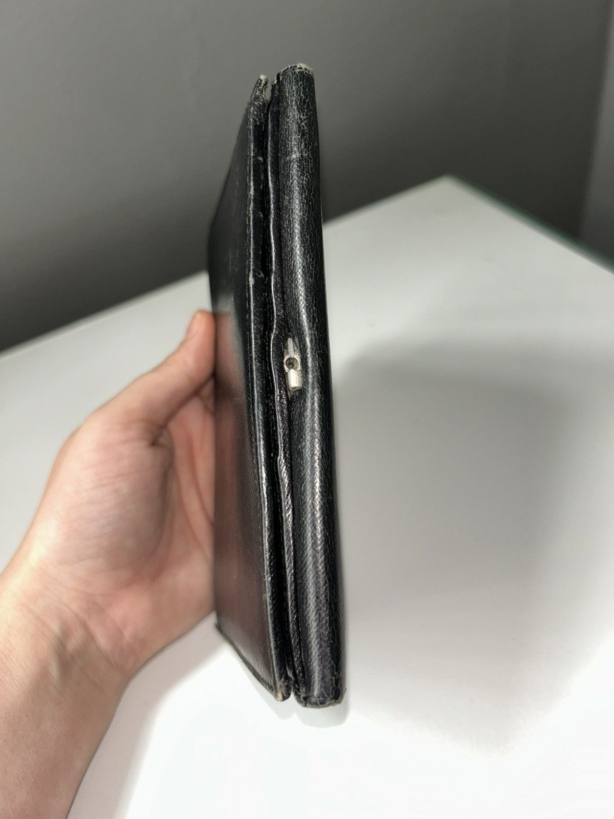 Prada Prada Black Saffiano Leather Wallet (missing clamp) Size ONE SIZE - 12 Thumbnail