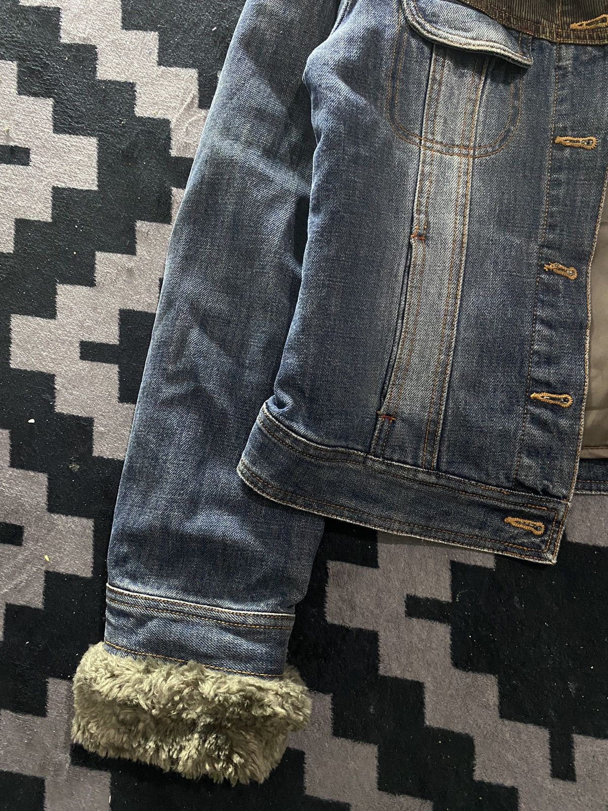 14th Addiction × KMRii × Yasuyuki Ishii Vintage tomboy faux fur double layers denim jacket Size US S / EU 44-46 / 1 - 6 Thumbnail
