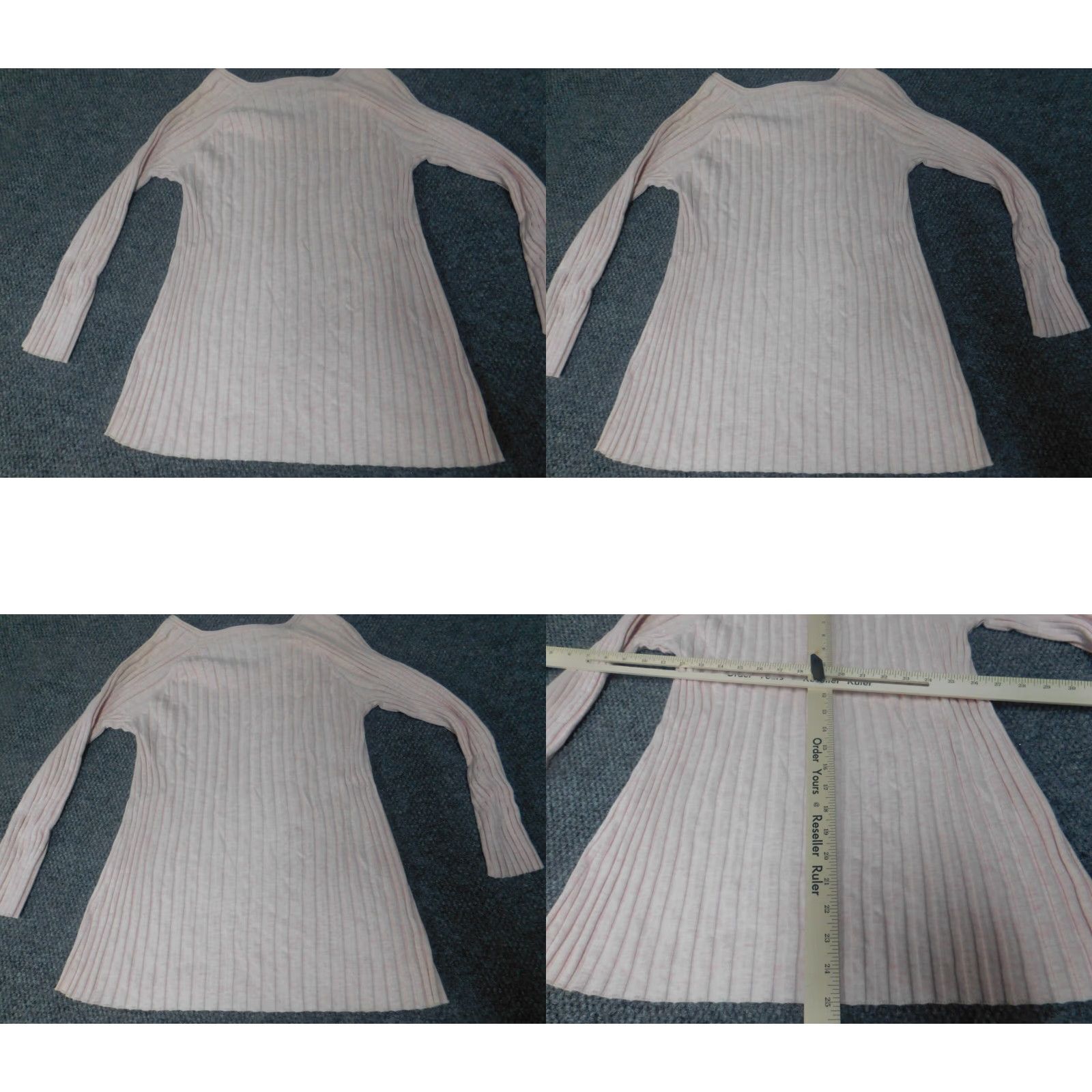 J. Jill J. Jill Womens Sweater Pullover Knit Crew Neck Raglan Long Sleeve Pink Petite Medium Regular Stretch Button Knit Winter Size M / US 6-8 / IT 42-44 - 8 Thumbnail