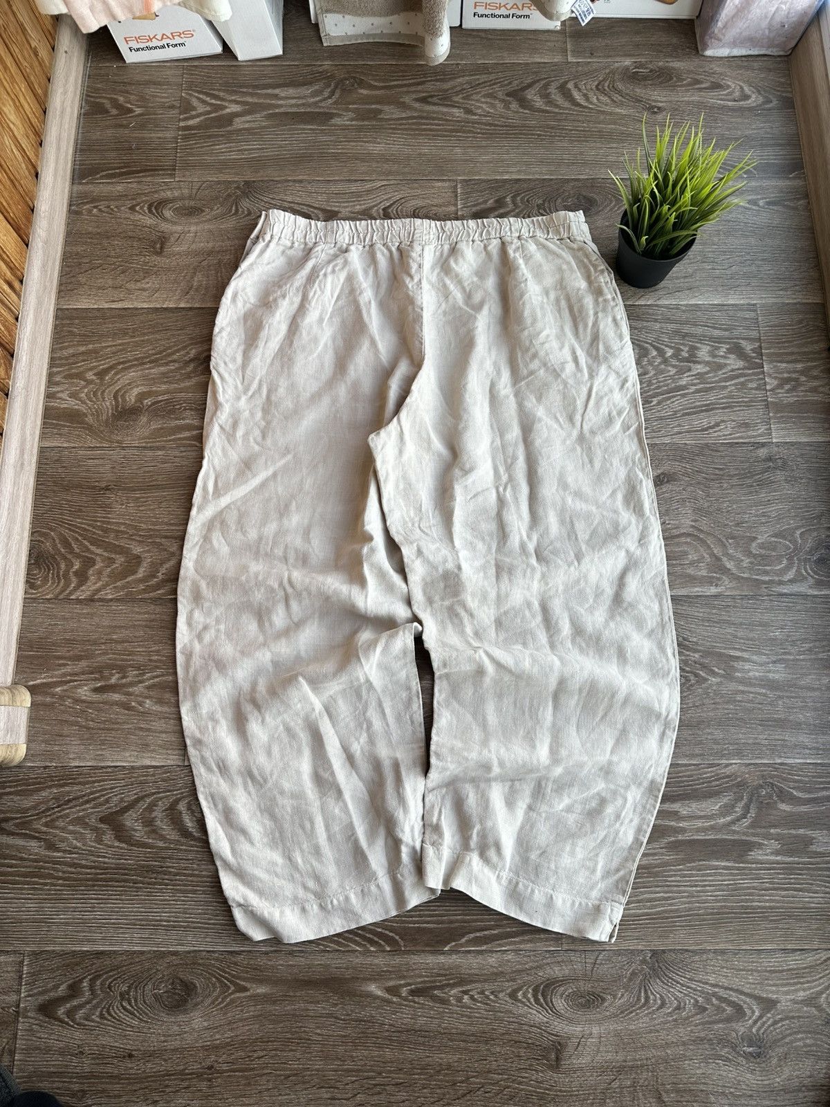 OSKA 🔥 OSKA Linen Wide Baggy Pants Trousers Cream Beige Size 34" / US 12 / IT 48 - 4 Thumbnail