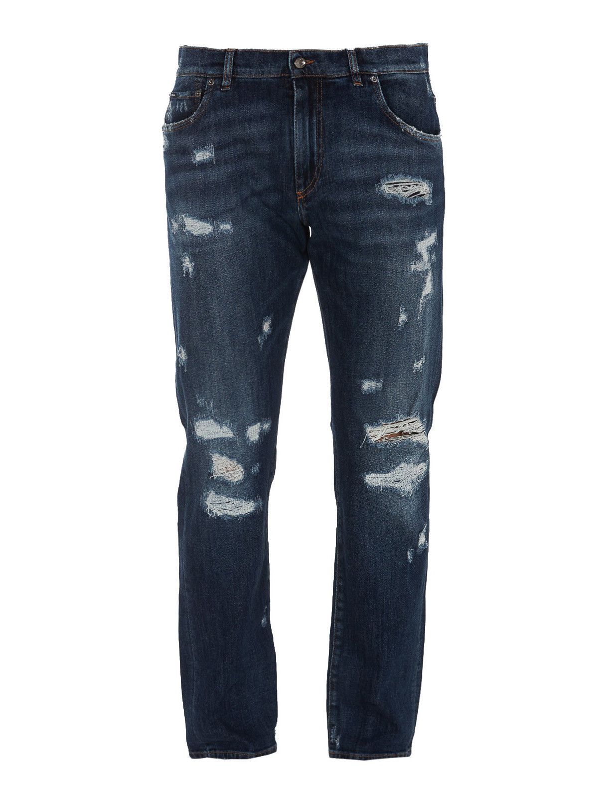 Dolce & Gabbana o1y0125 Logo Jeans in Blue Size US 28 / EU 44 - 1 Thumbnail