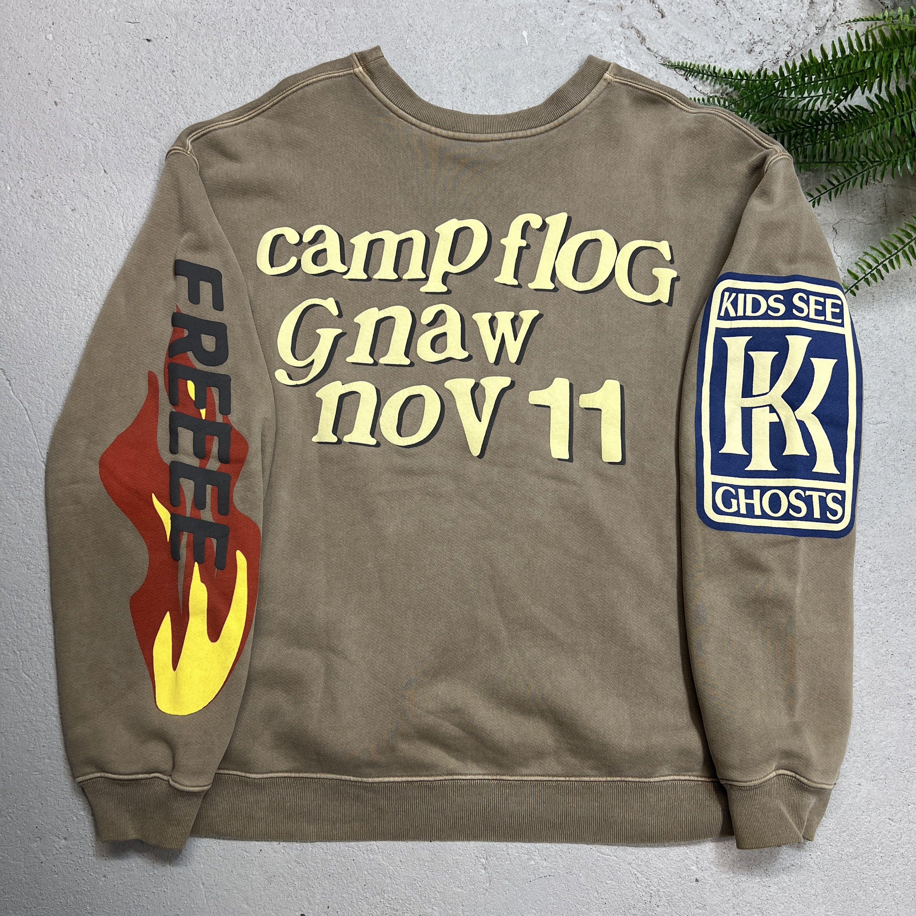Cactus Plant Flea Market × Kanye West × Kid Cudi CPFM Kids See Ghost Kanye Kid Cudi Lucky Me Crewneck Size US L / EU 52-54 / 3 - 5 Thumbnail