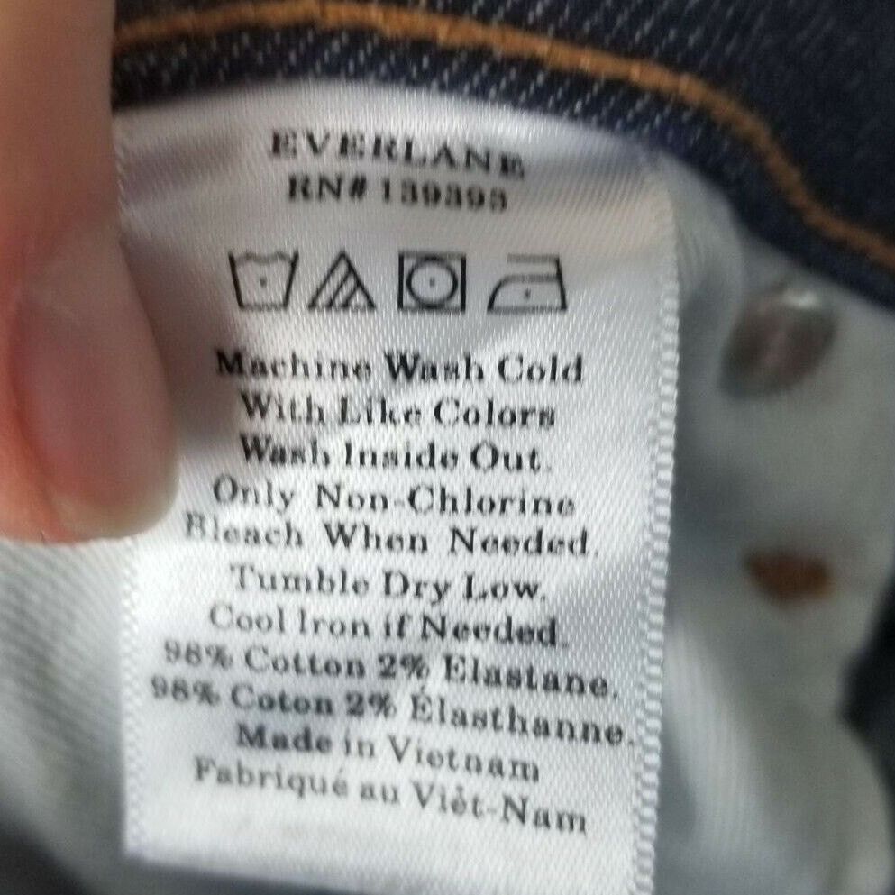 Everlane Everlane Womens Mid Rise Ankle Jeans Sz 27 Dark Wash Skinny Size 28" / US 6 / IT 42 - 6 Thumbnail