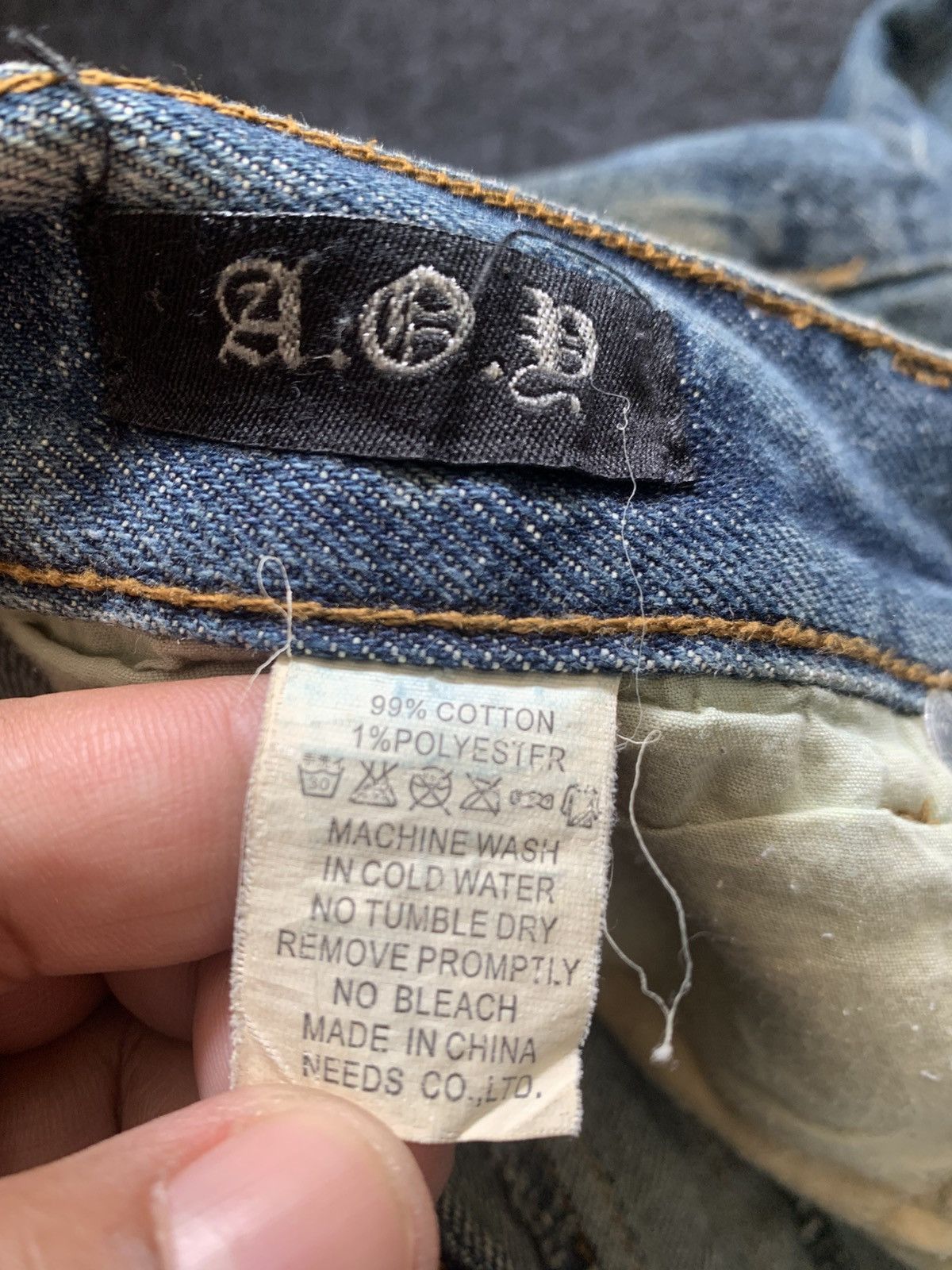 Japanese Brand A.O.D cross design like chrome hearts style. Size US 38 / EU 54 - 6 Thumbnail