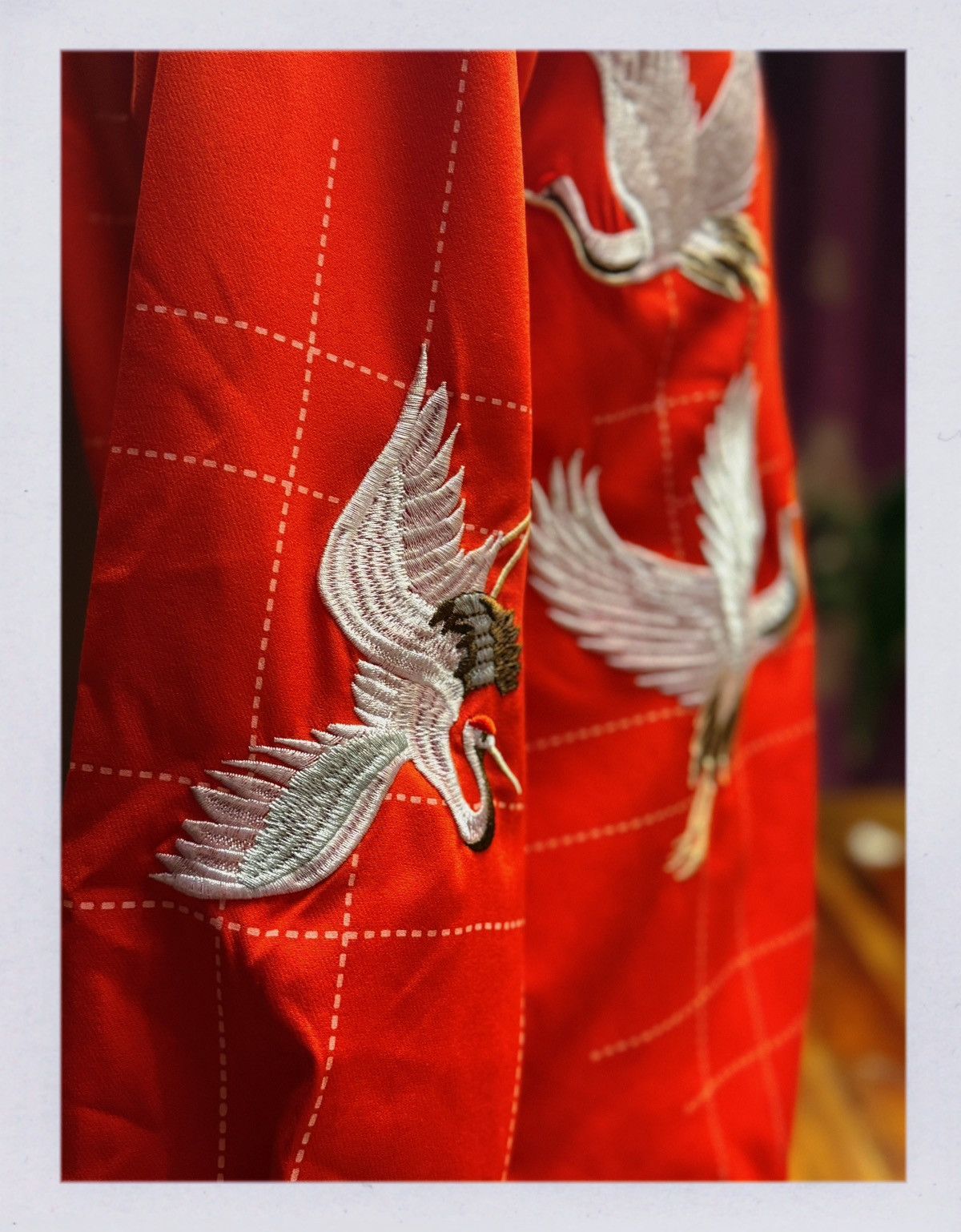 Other Red Embroidered Crane Shirt – Statement Asian-Inspired Size US M / EU 48-50 / 2 - 5 Thumbnail