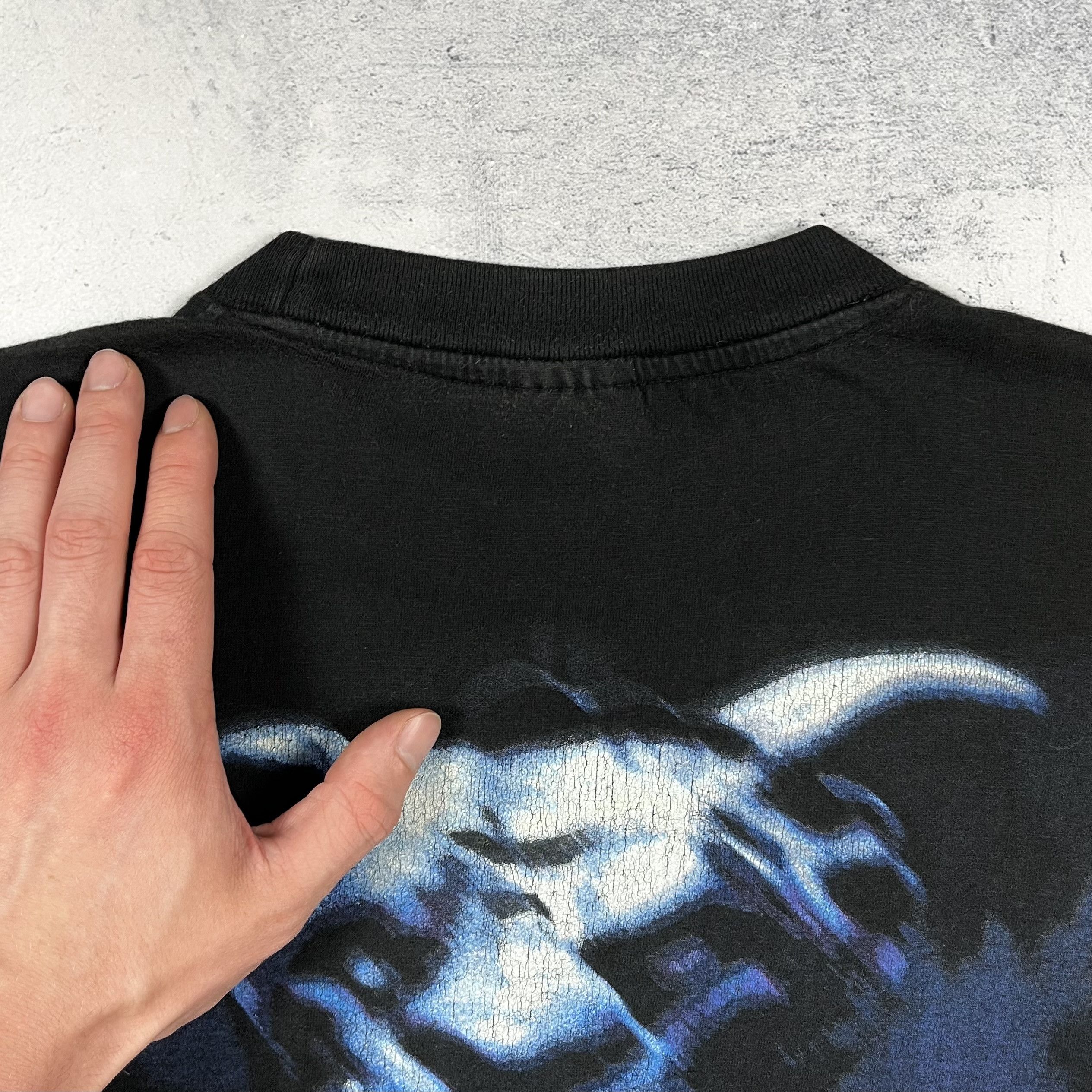 Band Tees Vintage Dark Funeral Vobiscum Satanas Metal T Shirt 1998 Size US XL / EU 56 / 4 - 20 Thumbnail