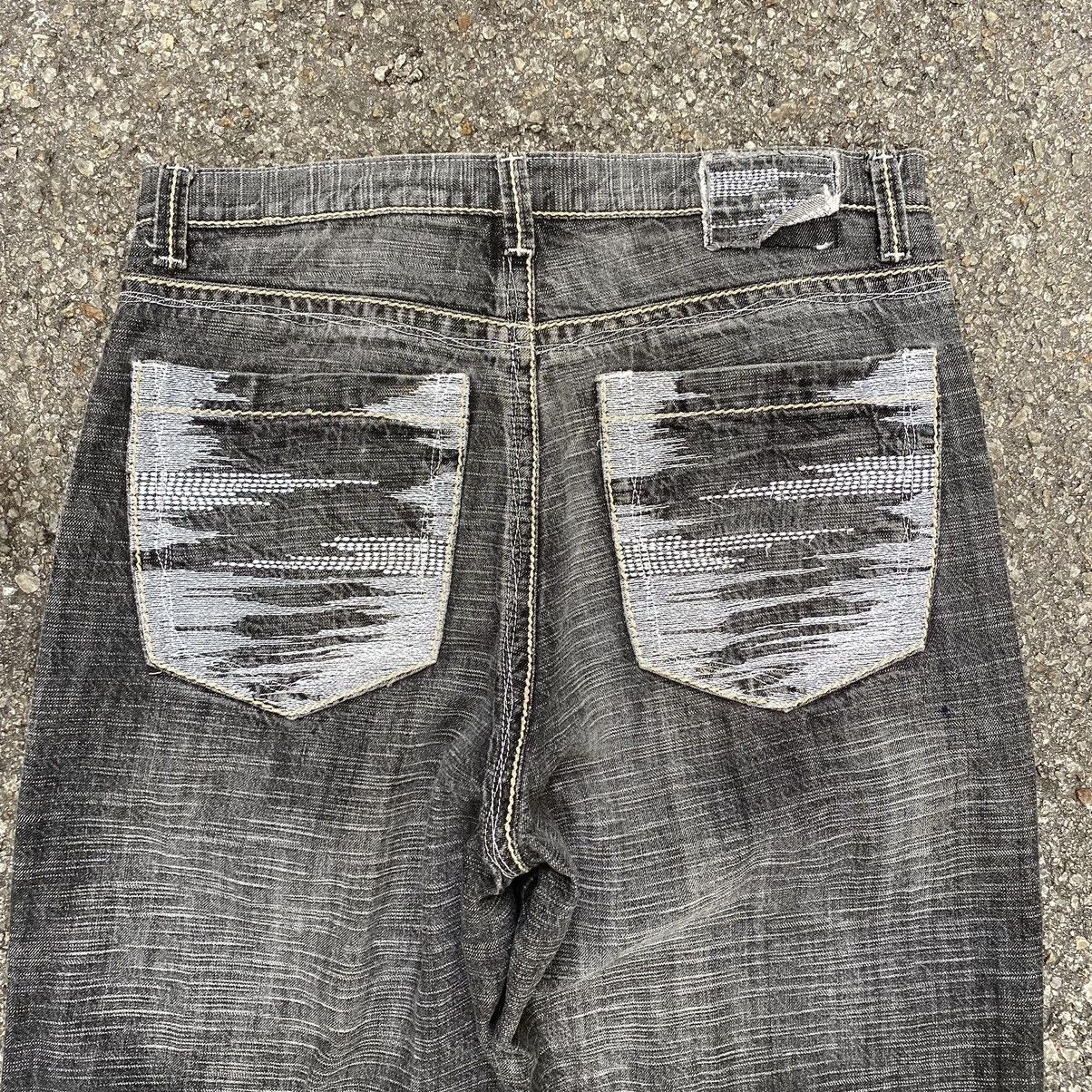 Southpole Y2K Baggy Jeans Royal Blue Faded Grey Denim Jnco Size US 34 / EU 50 - 8 Thumbnail
