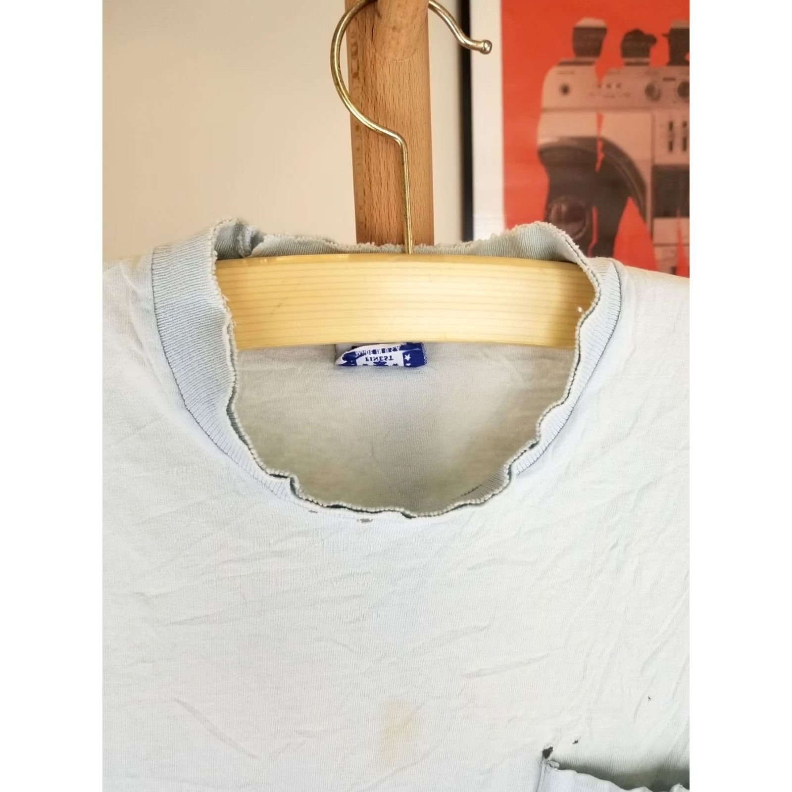 Vintage VINTAGE 88' SAIL NAKED TRASHED DISTRESSED WORN FADED SINGLE STITCH T-SHIRT SZ XL Men Blue Cotton Size US XL / EU 56 / 4 - 5 Thumbnail