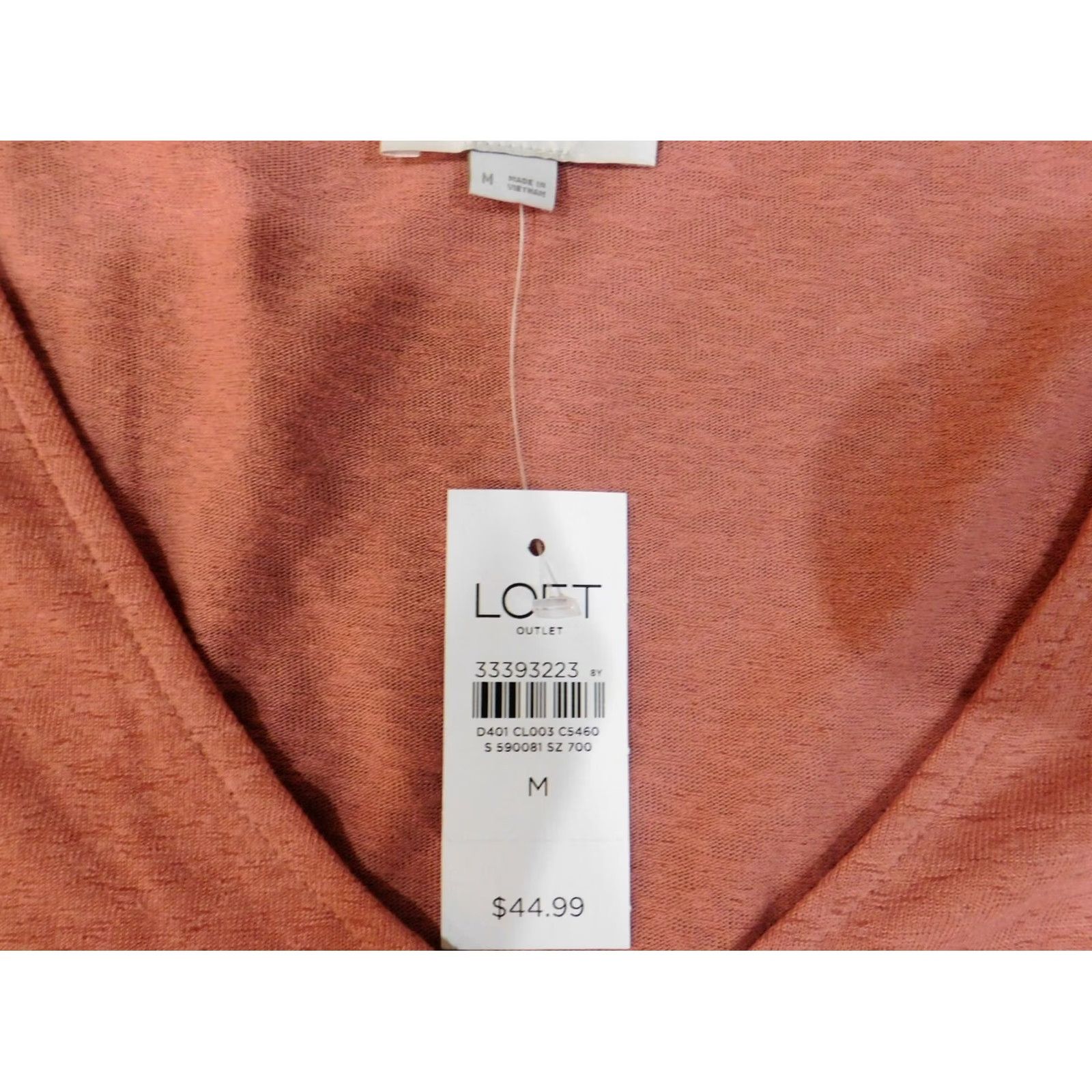 Ann Taylor Ann Taylor Loft Blouse Shirt Womens Medium Pink V-Neck Knit Pollover Pullover Ruffle Short Sleeve Casual Knitt Colorful Stretch Basic Size M / US 6-8 / IT 42-44 - 4 Thumbnail