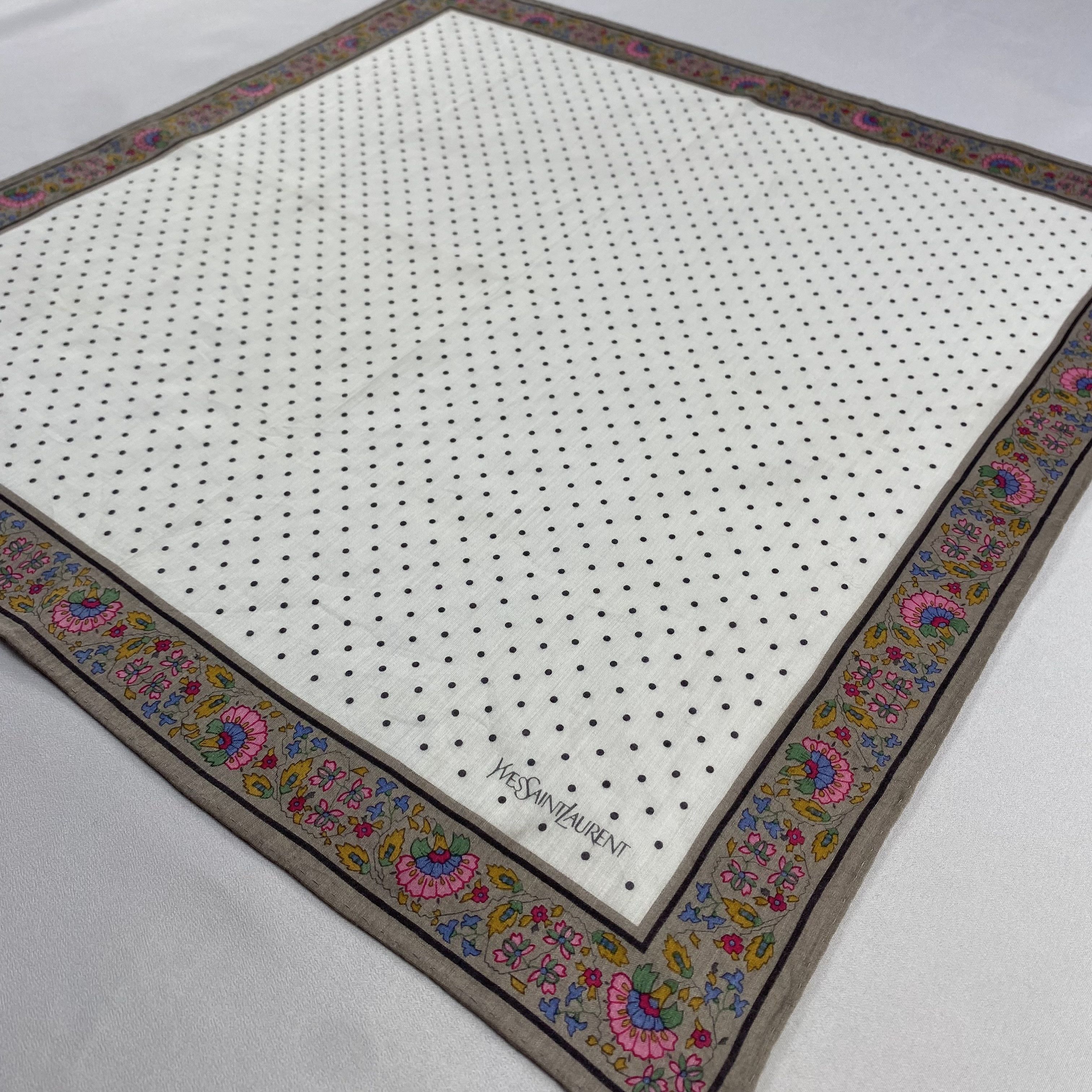 Vintage Yves Saint Laurent Handkerchief / Neckerchief-P1579 Size ONE SIZE - 2 Thumbnail