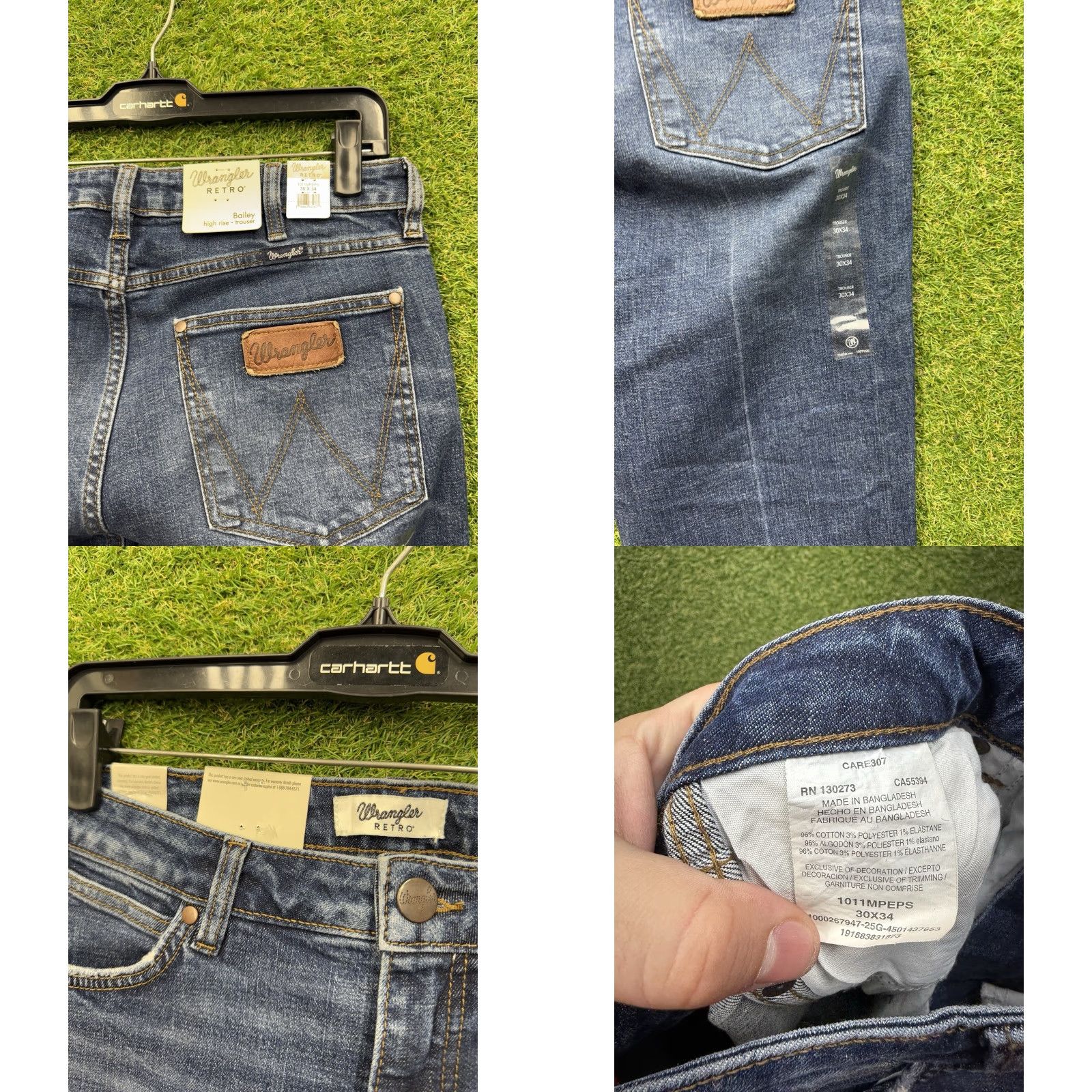 Wrangler Wrangler Retro Jeans Womens 30x34 Bailey High Rise Bootcut Western NWT Blue Denim 5-Pocket Jeans Womens Retro Theme Boots? Size 30" / US 8 / IT 44 - 8 Thumbnail