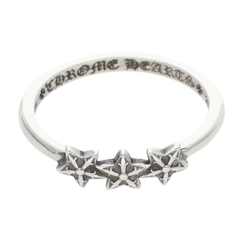 CHROME HEARTS BUBBLEGUM 3 STAR RING 11号 Chrome Hearts Chrome Hearts 3 Star Bubblegum Ring | Grailed