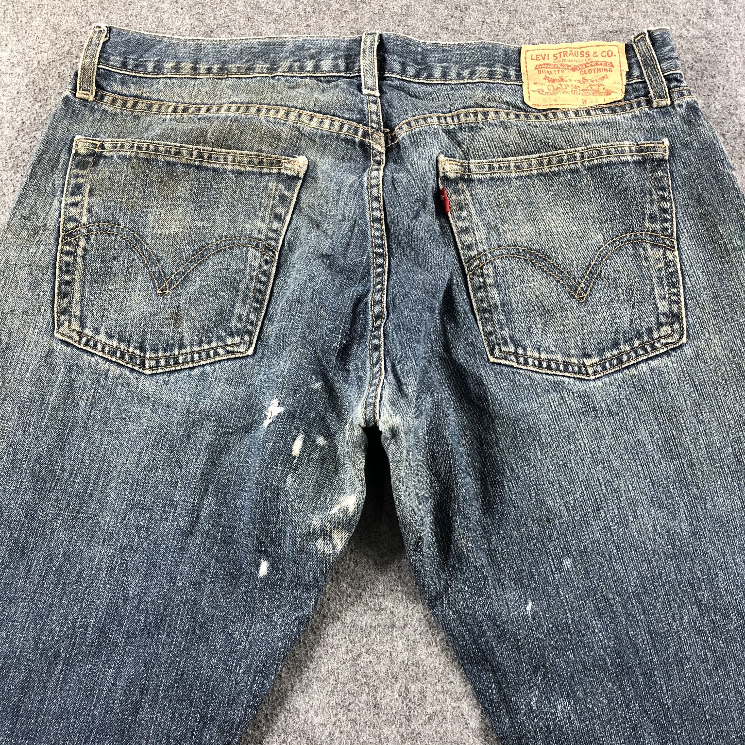 Levi's Vintage Blue Wash Levis 514 Jeans-J2625 Size US 36 / EU 52 - 4 Thumbnail