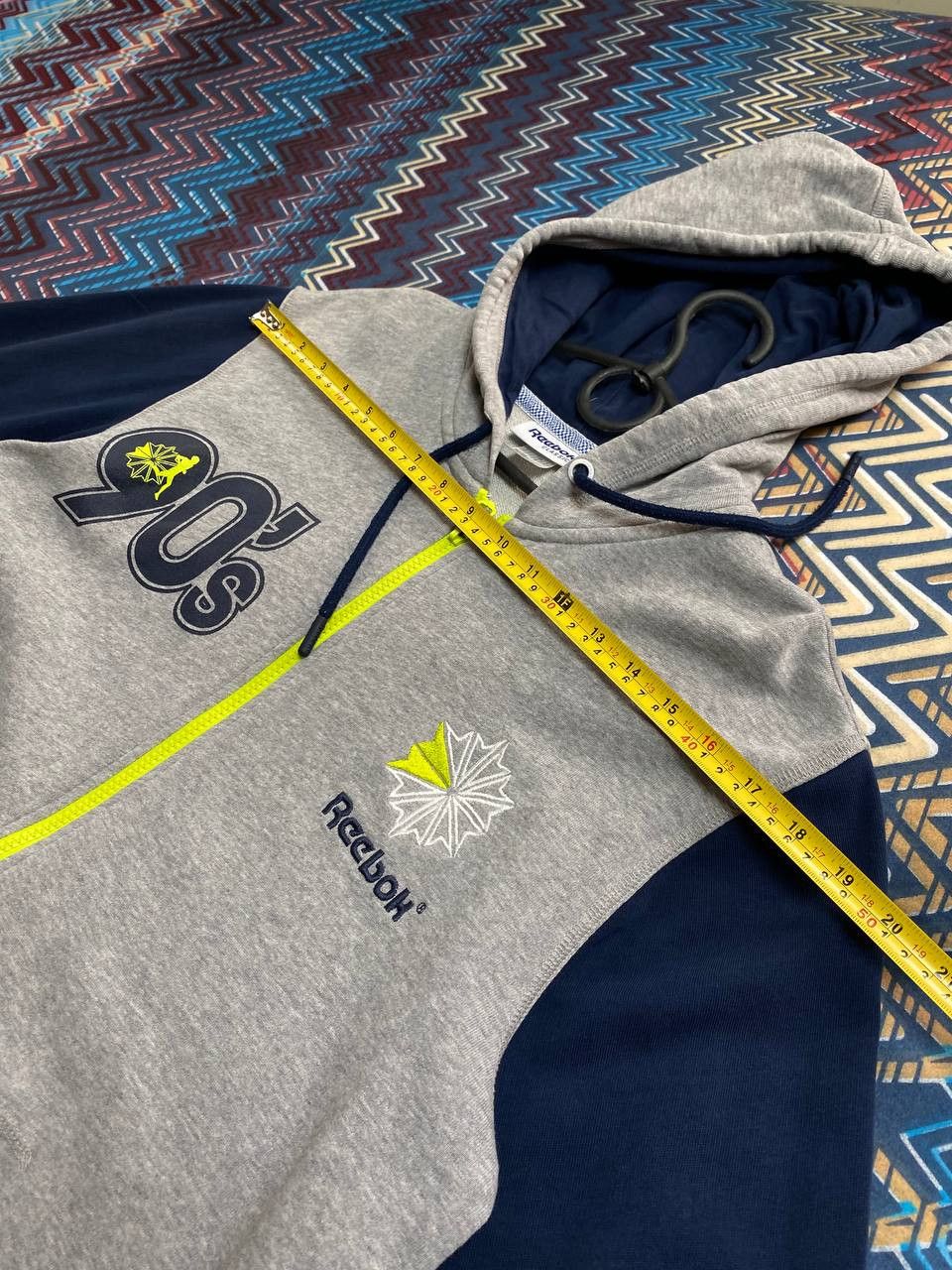 Reebok × Vintage Distressed Reebok Zip Up Hoodie Size US L / EU 52-54 / 3 - 8 Thumbnail