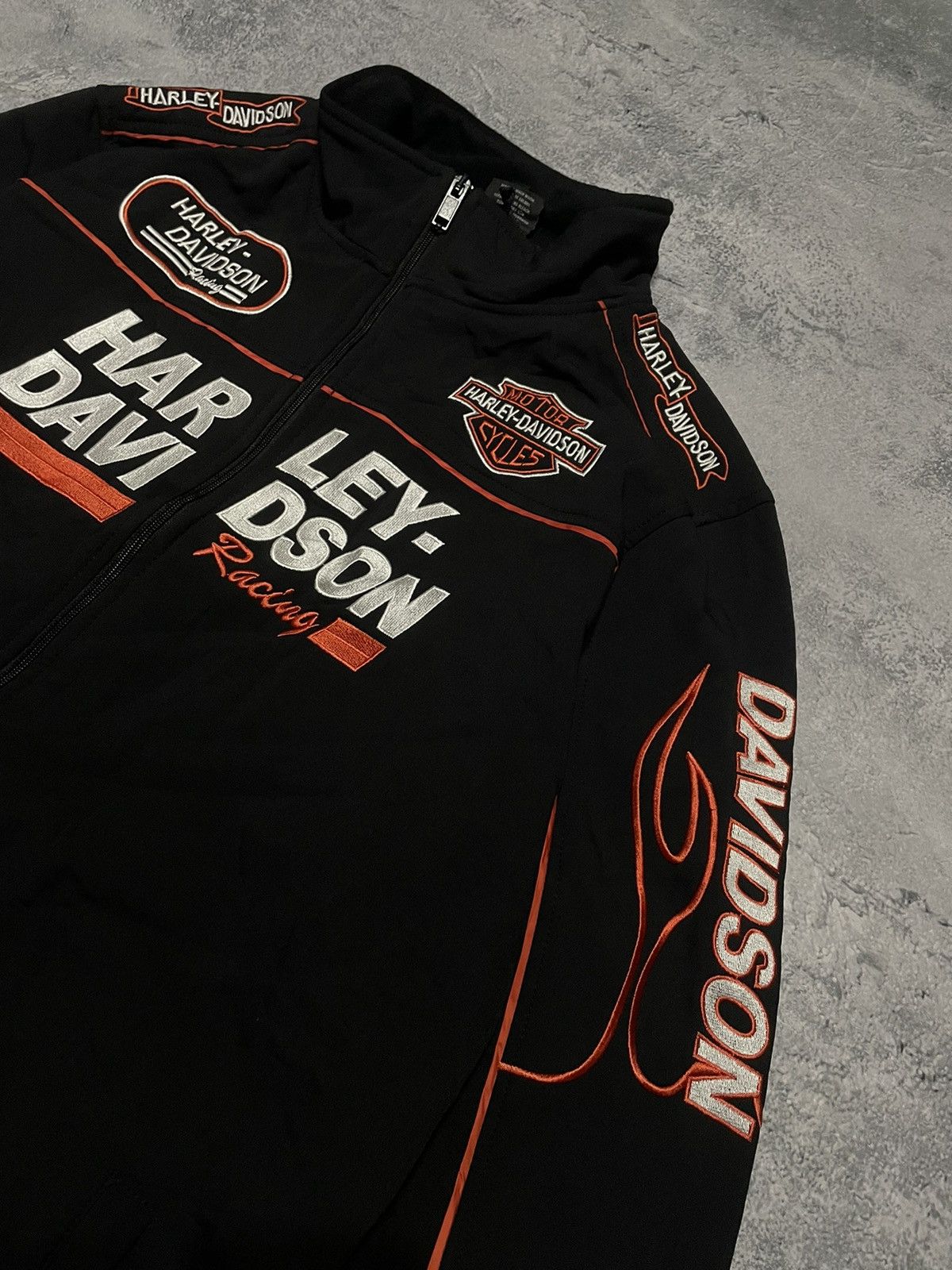 Harley Davidson Vintage 90’s Harley Davidson zip-up jacket nascar Size US XXL / EU 58 / 5 - 2 Thumbnail