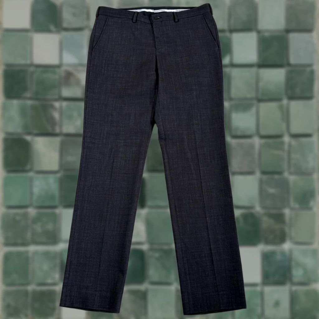Emporio Armani Emporio Armani Trouser Dress Pants Wool Charcoal Grey 36x35 Men Regular Size US 36 / EU 52 - 1 Thumbnail
