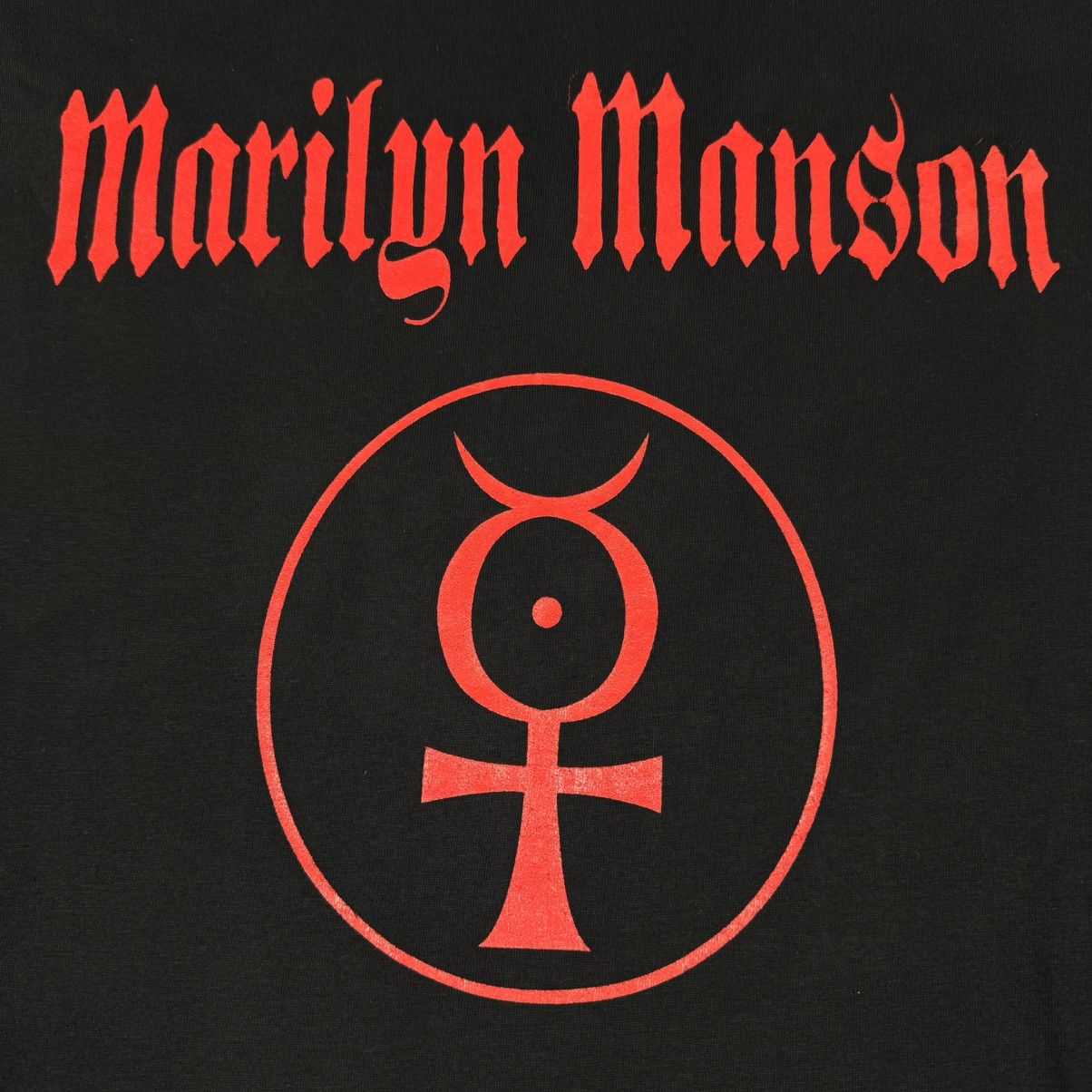 Band Tees Vintage 90s Marilyn Manson Logo Star Turbogadget T Shirt Size US XL / EU 56 / 4 - 4 Thumbnail