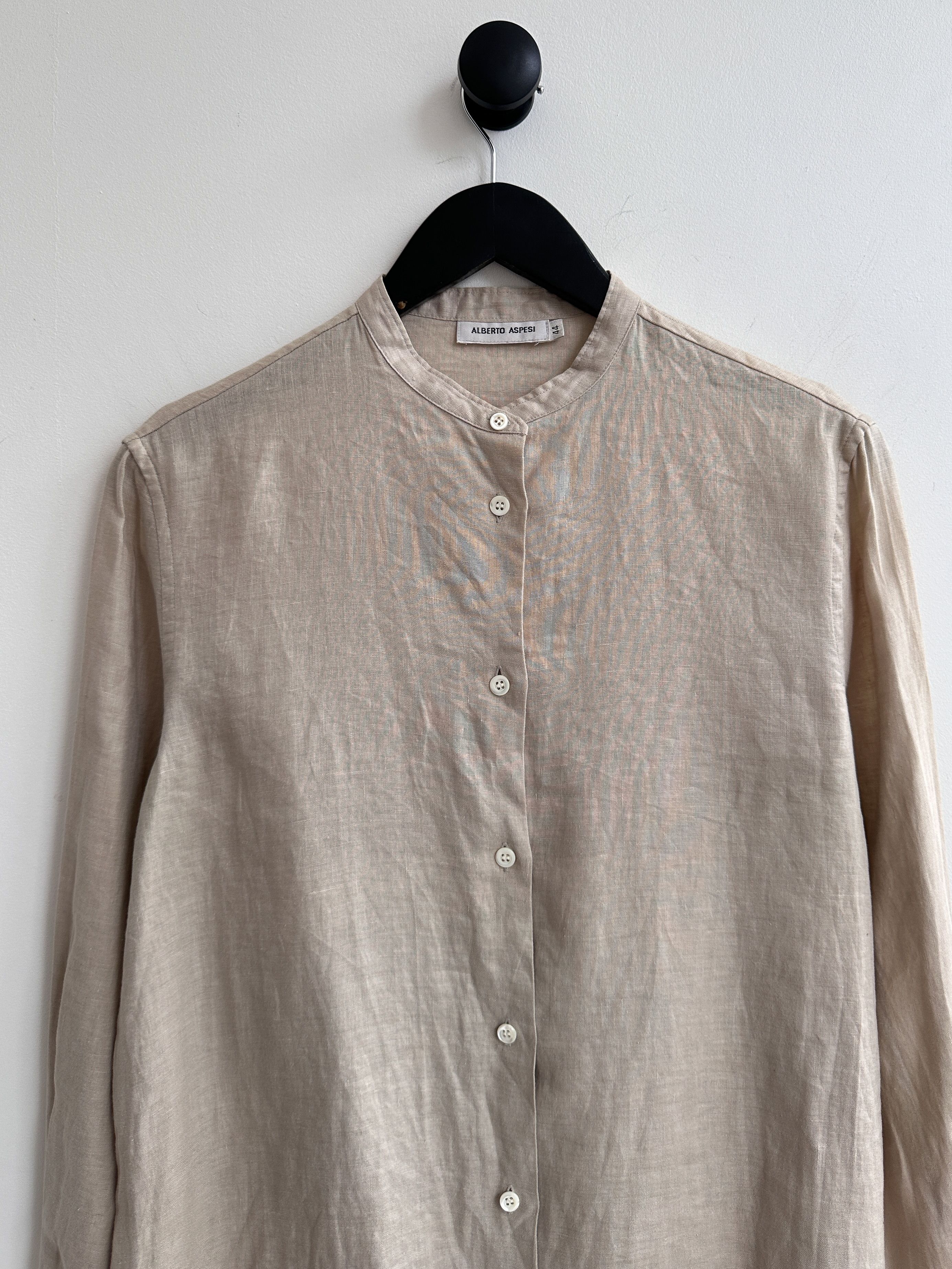 Aspesi Aspesi Beige Linen Shirt Size M / US 6-8 / IT 42-44 - 2 Thumbnail