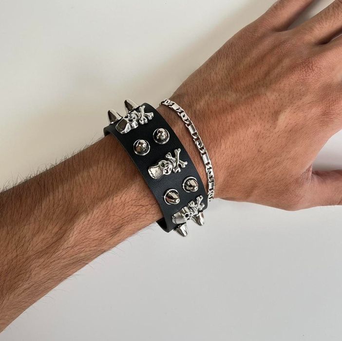 Grunge Punk Studded Decor Bracelet