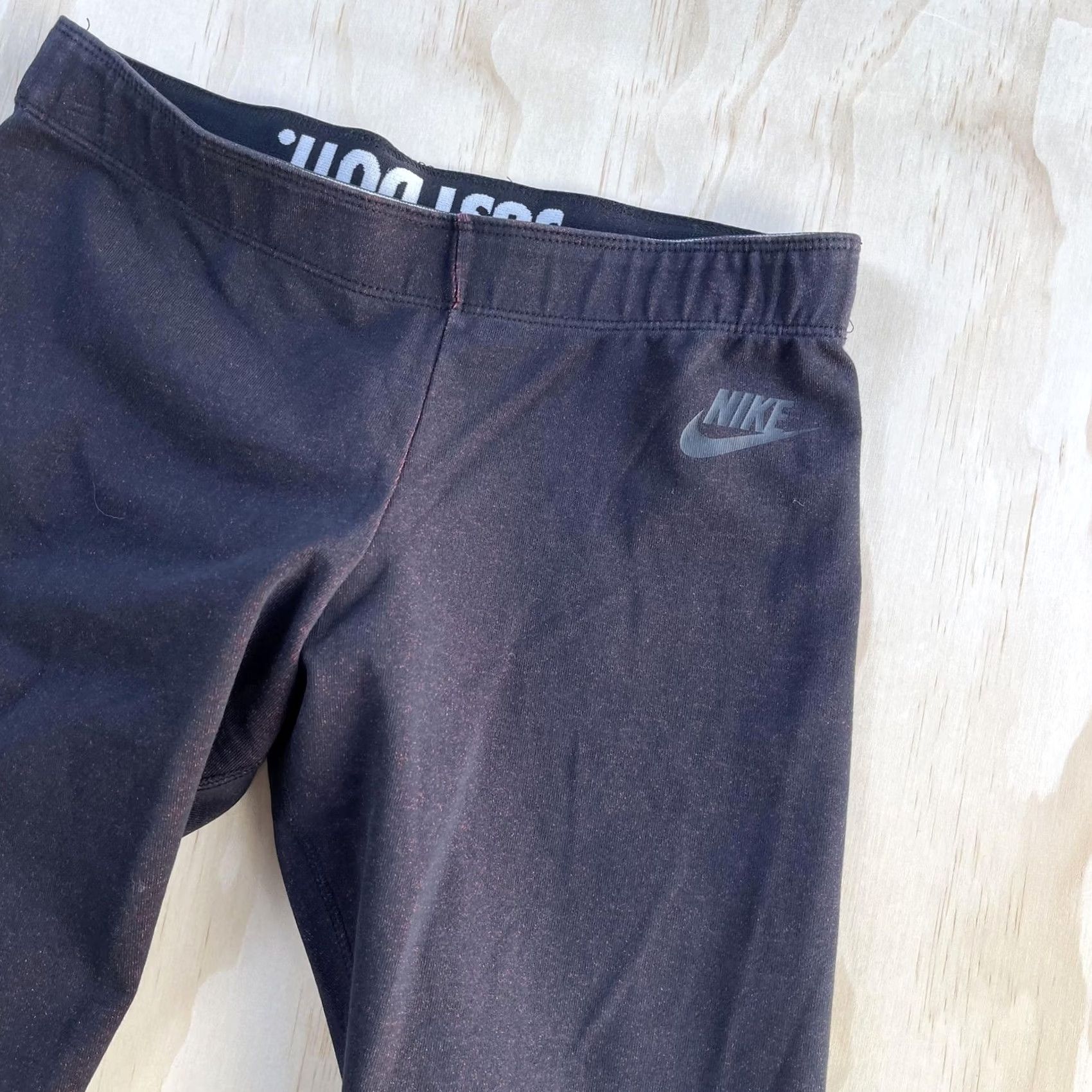 Nike Nike Leggings Womens Small Black Just Do It Logo Ankle Athletic Yoga Pants Gym Size 28" / US 6 / IT 42 - 3 Thumbnail