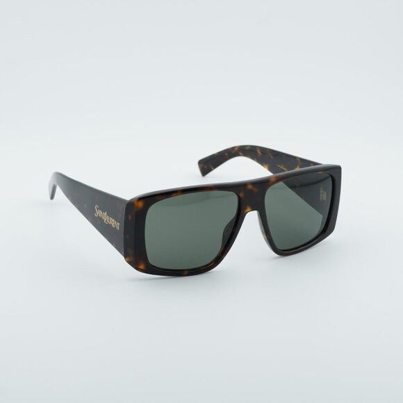 Saint Laurent Paris Saint Laurent SL832 002 Sunglasses Havana Square Frame, Grey Size ONE SIZE - 4 Thumbnail