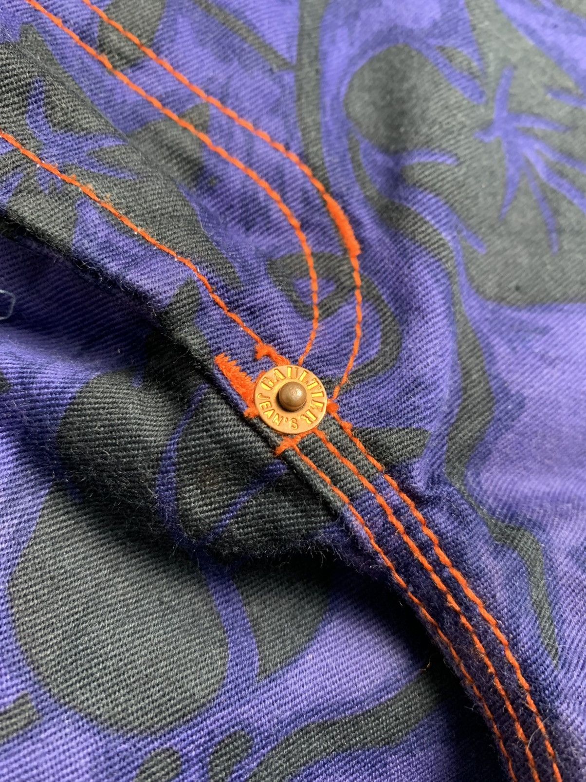 Jean Paul Gaultier Gaultier Jeans by Jean Paul Gaultier Floral Gradient Denim Size US 40 / EU 56 - 7 Thumbnail