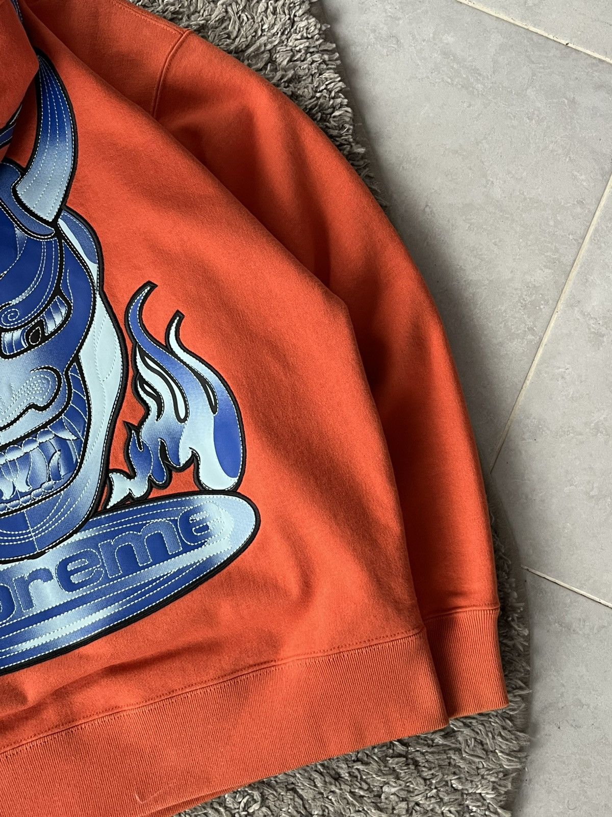 Supreme Supreme Demon Zip Up Hooded Sweatshirt Burnt Orange BIG LOGO Size US S / EU 44-46 / 1 - 5 Thumbnail