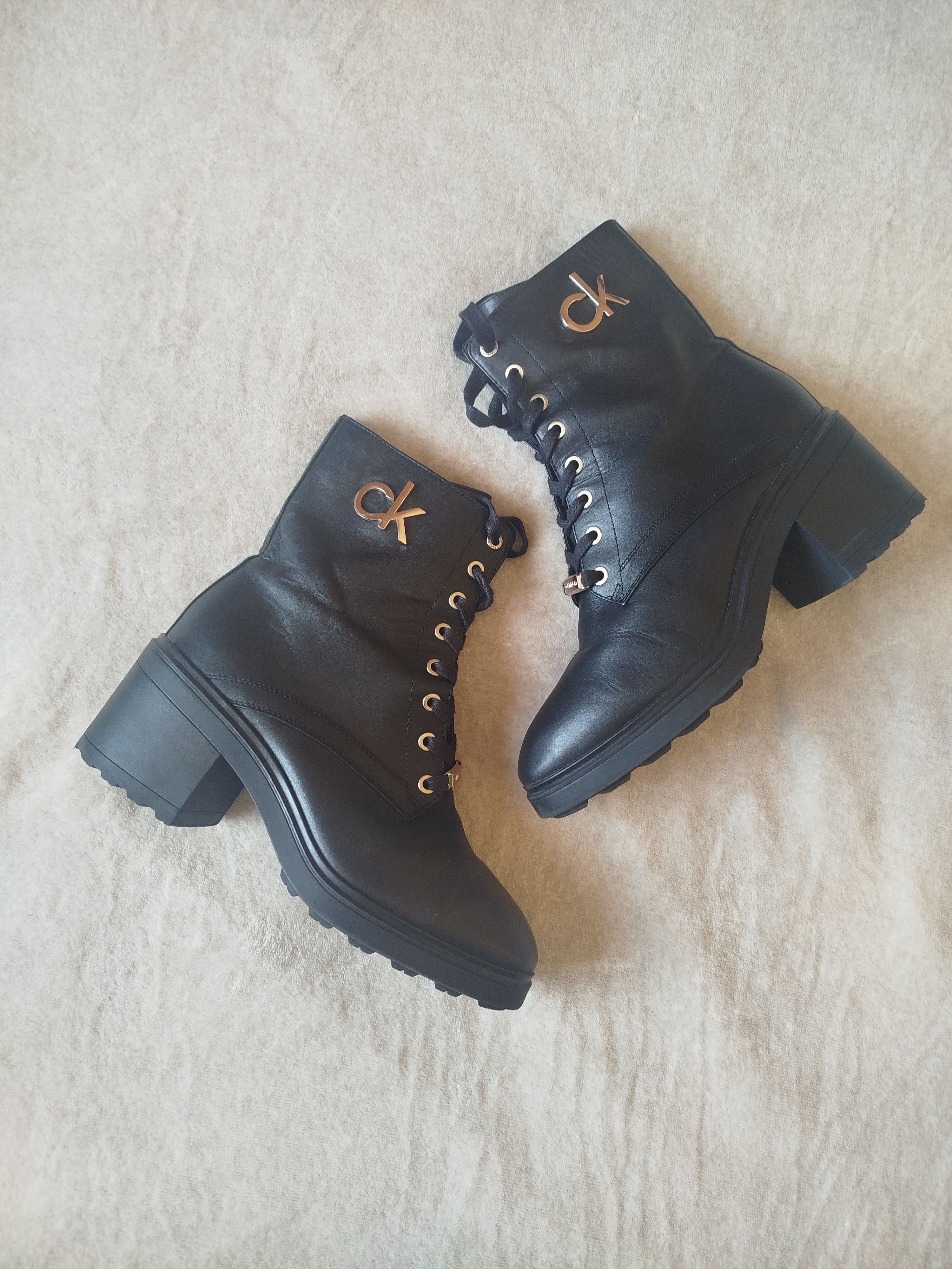 Calvin Klein Black Heel Shoes Boots 40, Women's (Size 9)