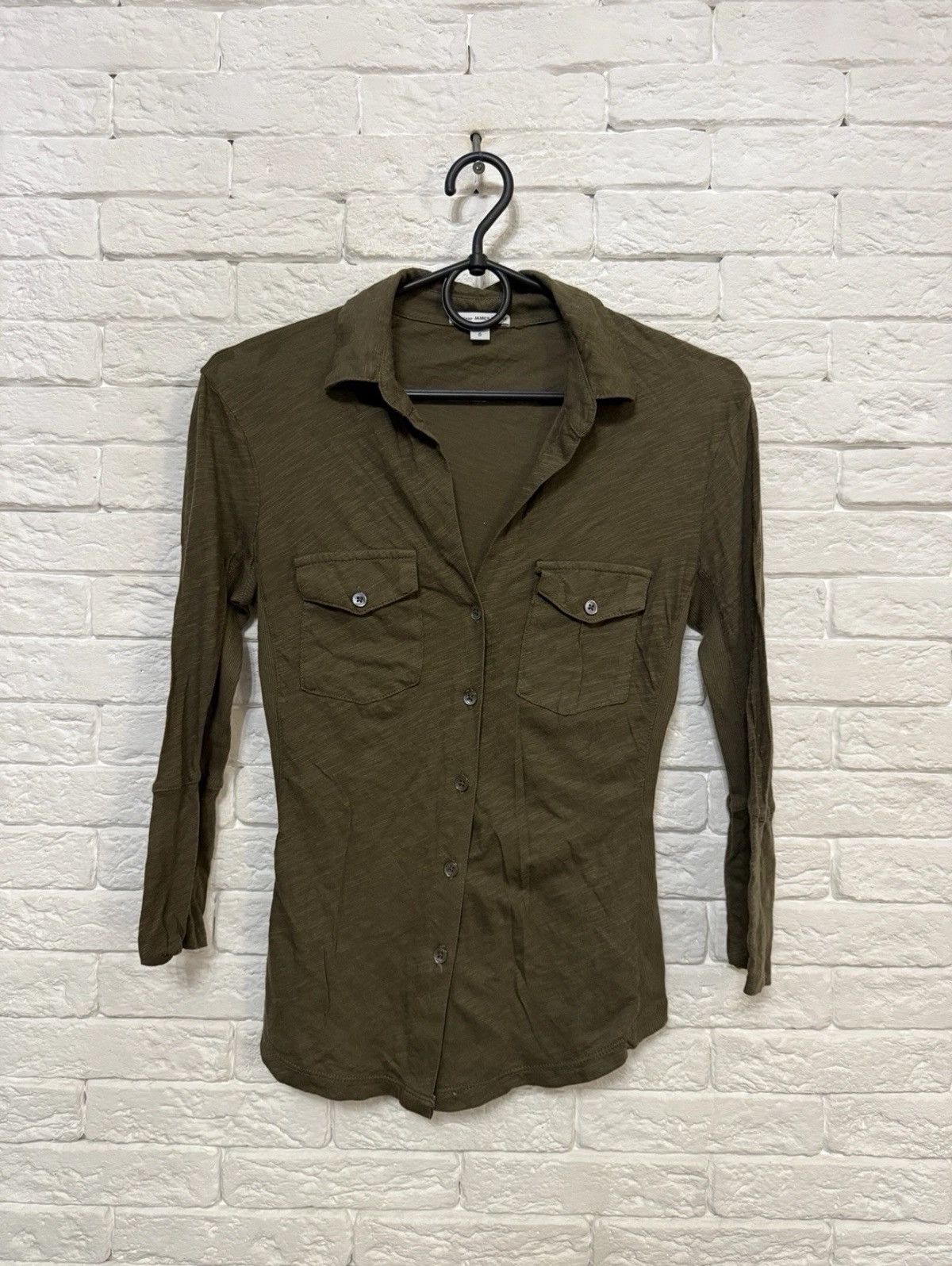 James Perse James Perse Standart Woman Shirt Collared Neck Long Sleeve Size XS / US 0-2 / IT 36-38 - 1 Thumbnail