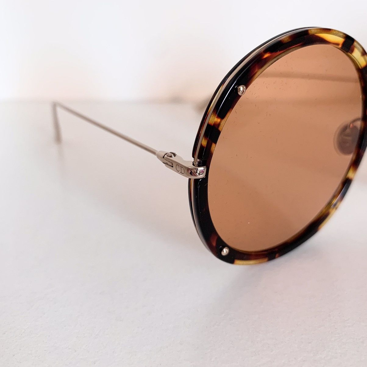 Dior Dior large round amber sunglasses Size ONE SIZE - 3 Thumbnail