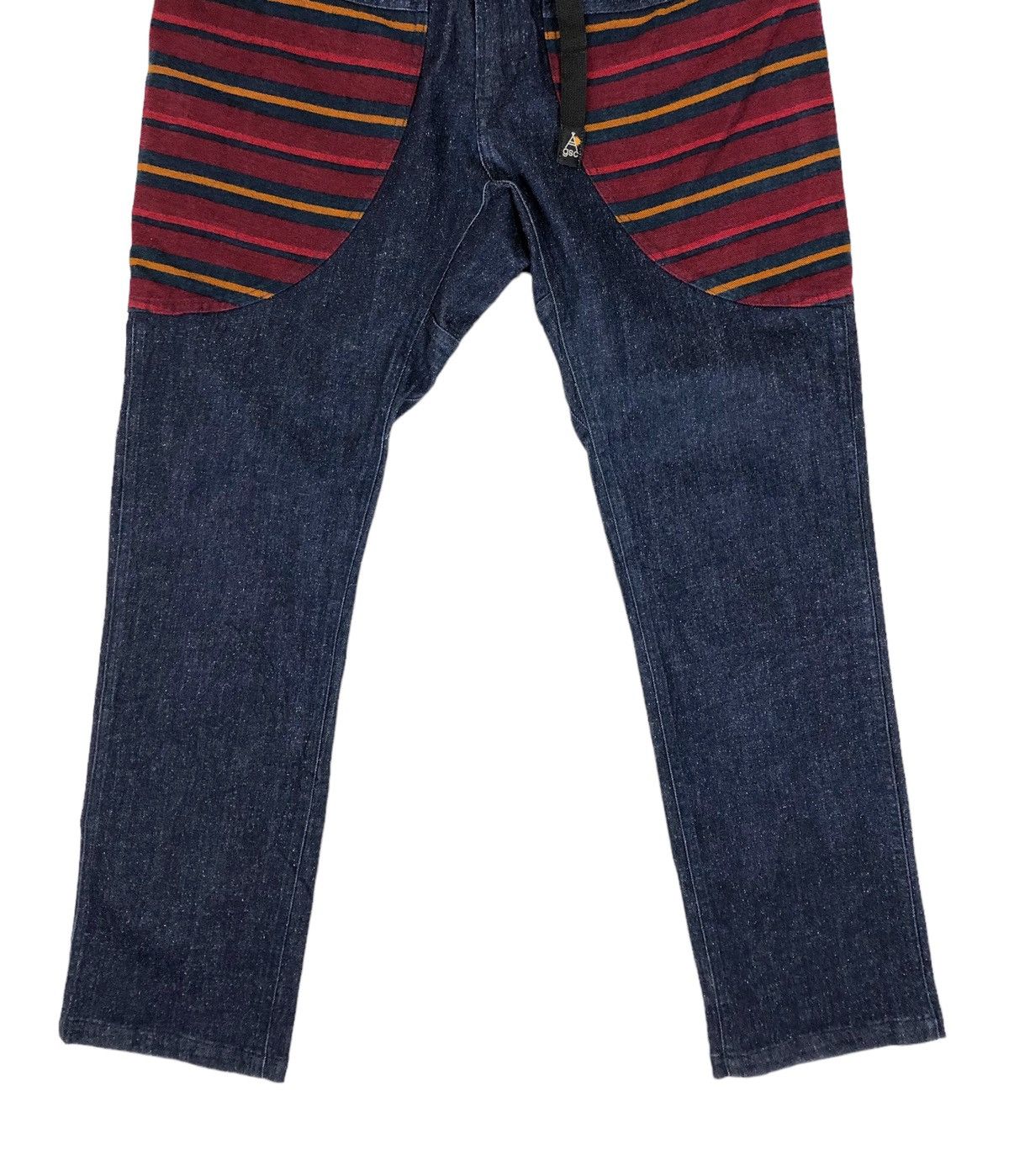 Japanese Brand × go slow caravan Go Slow Caravan Stripe Pocket Denim Climbing Pants Size US 32 / EU 48 - 4 Thumbnail