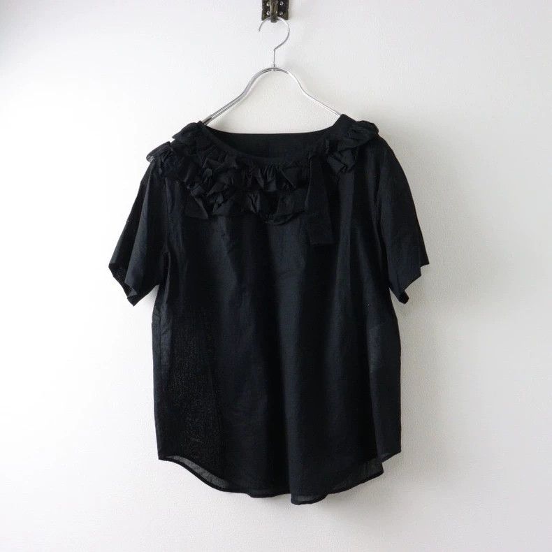 Comme des Garcons Comme Des Garcons Cotton ramie ruffled short sleeve pullov Size M / US 6-8 / IT 42-44 - 1 Thumbnail