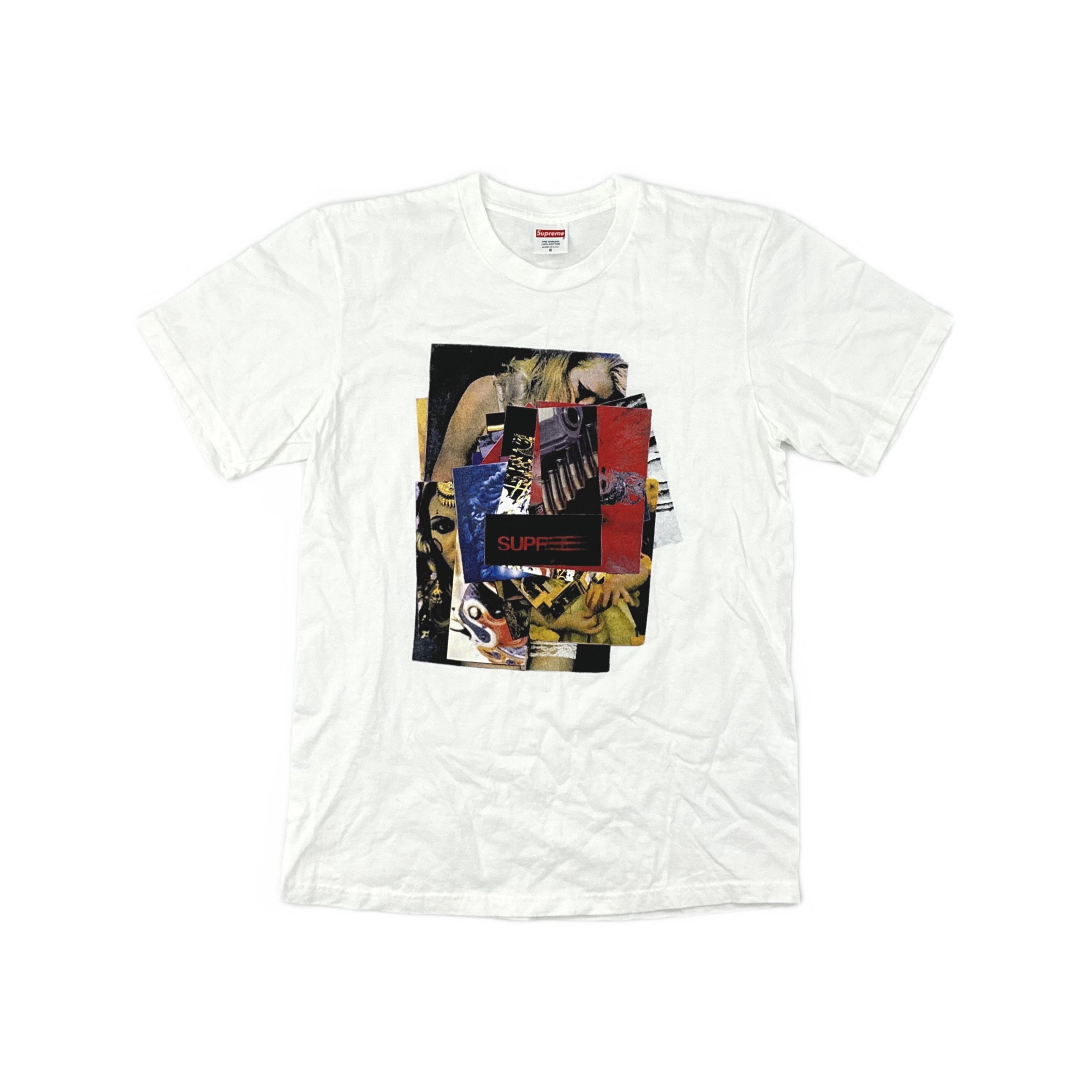 Supreme Supreme Camacho tee white blue | Grailed