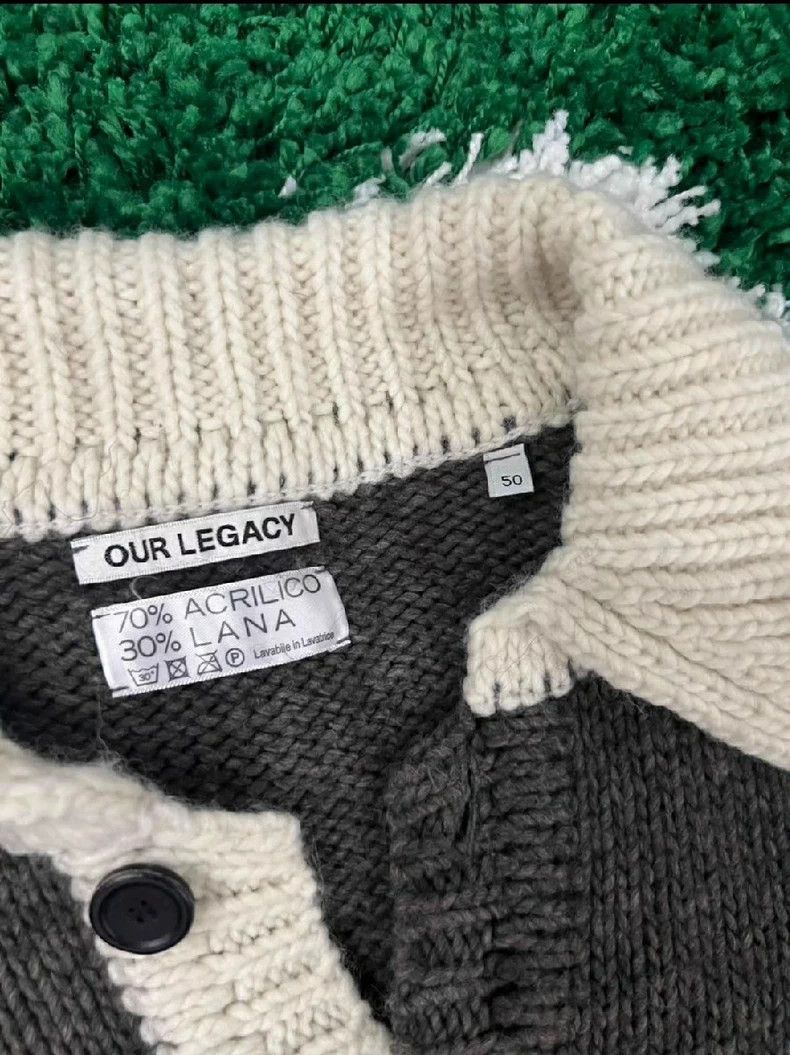 Our Legacy Our Legacy size50 Striped polo sweater Size US M / EU 48-50 / 2 - 3 Thumbnail