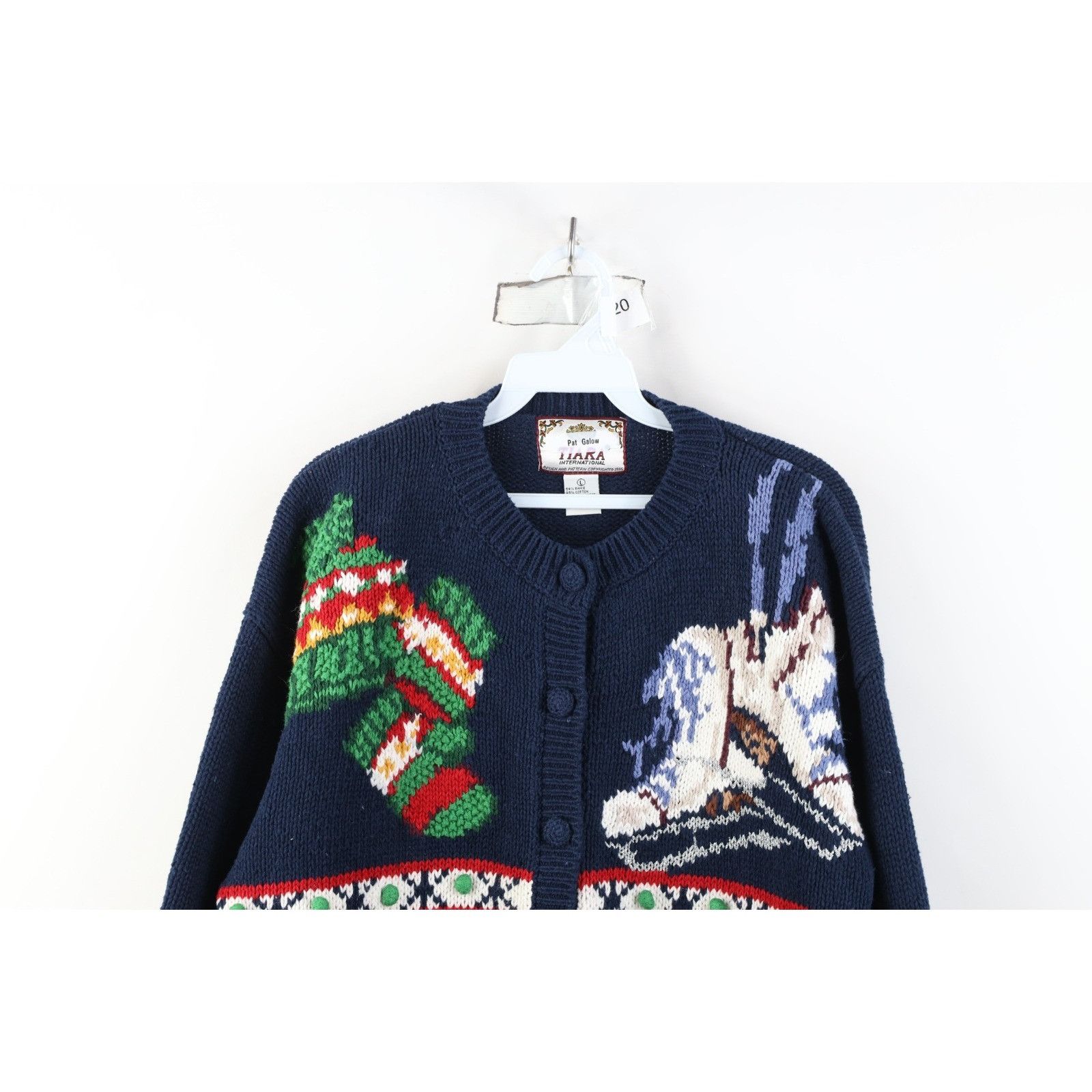 Vintage Vintage 90s Streetwear Heavy Christmas Cardigan Sweater Size L / US 10 / IT 46 - 2 Thumbnail