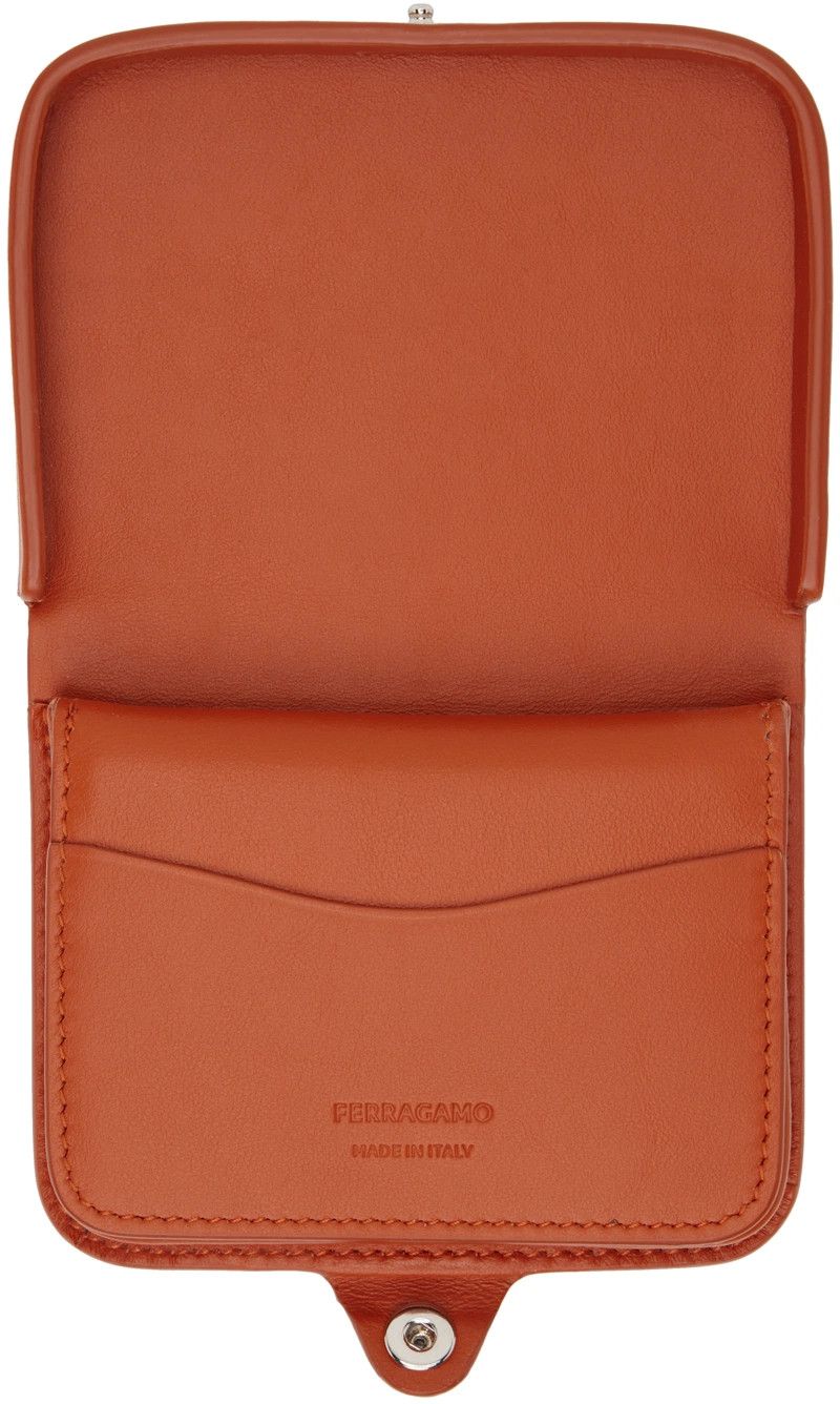 Salvatore Ferragamo o1s1rm0924 Size: OS / Coin Wallet in Terracotta Size ONE SIZE - 3 Thumbnail