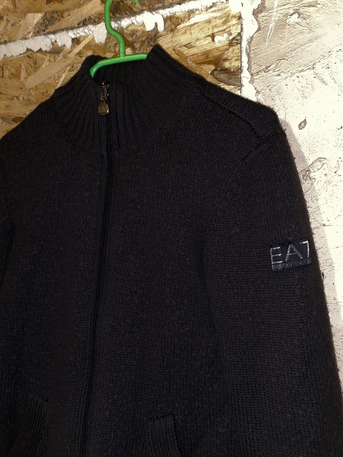 Armani × Emporio Armani Armani High-Neck Zip Bomber Jacket Coat Big logo EA7 Size US M / EU 48-50 / 2 - 3 Thumbnail