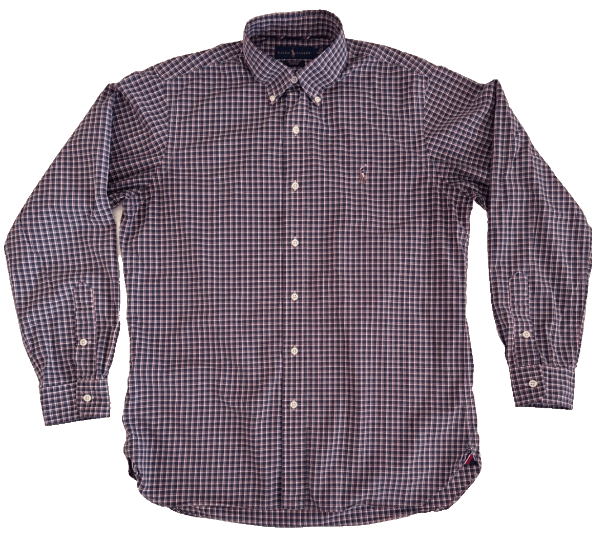 Polo Ralph Lauren Polo Ralph Lauren Men’s M Stretch Button Down Blue/Red Plaid Size US M / EU 48-50 / 2 - 1 Thumbnail