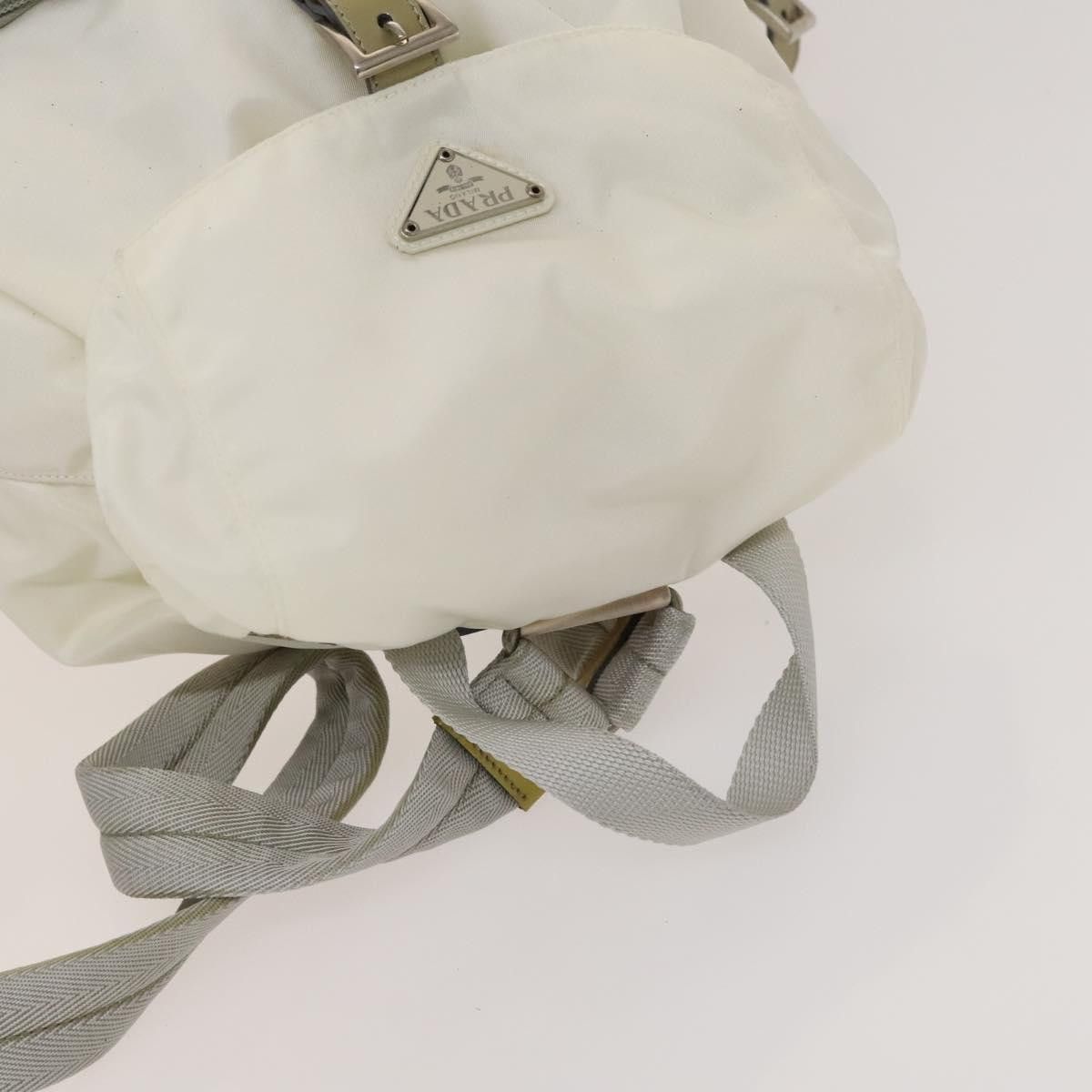 Prada PRADA Backpack Nylon White Silver Size ONE SIZE - 6 Thumbnail
