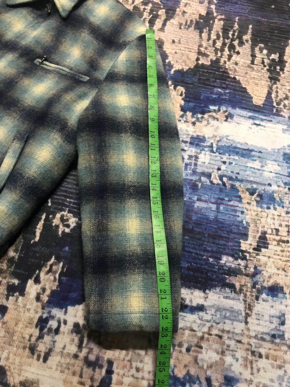Japanese Brand Vintage Shadows Plaid Wool Flannel Zipper Jacket Size US M / EU 48-50 / 2 - 17 Thumbnail