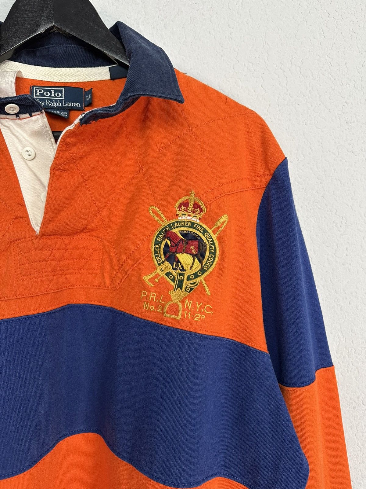 Ralph Lauren Vintage Polo Ralph Lauren Rugby Polo Long Sleeve RRL Size US L / EU 52-54 / 3 - 4 Thumbnail