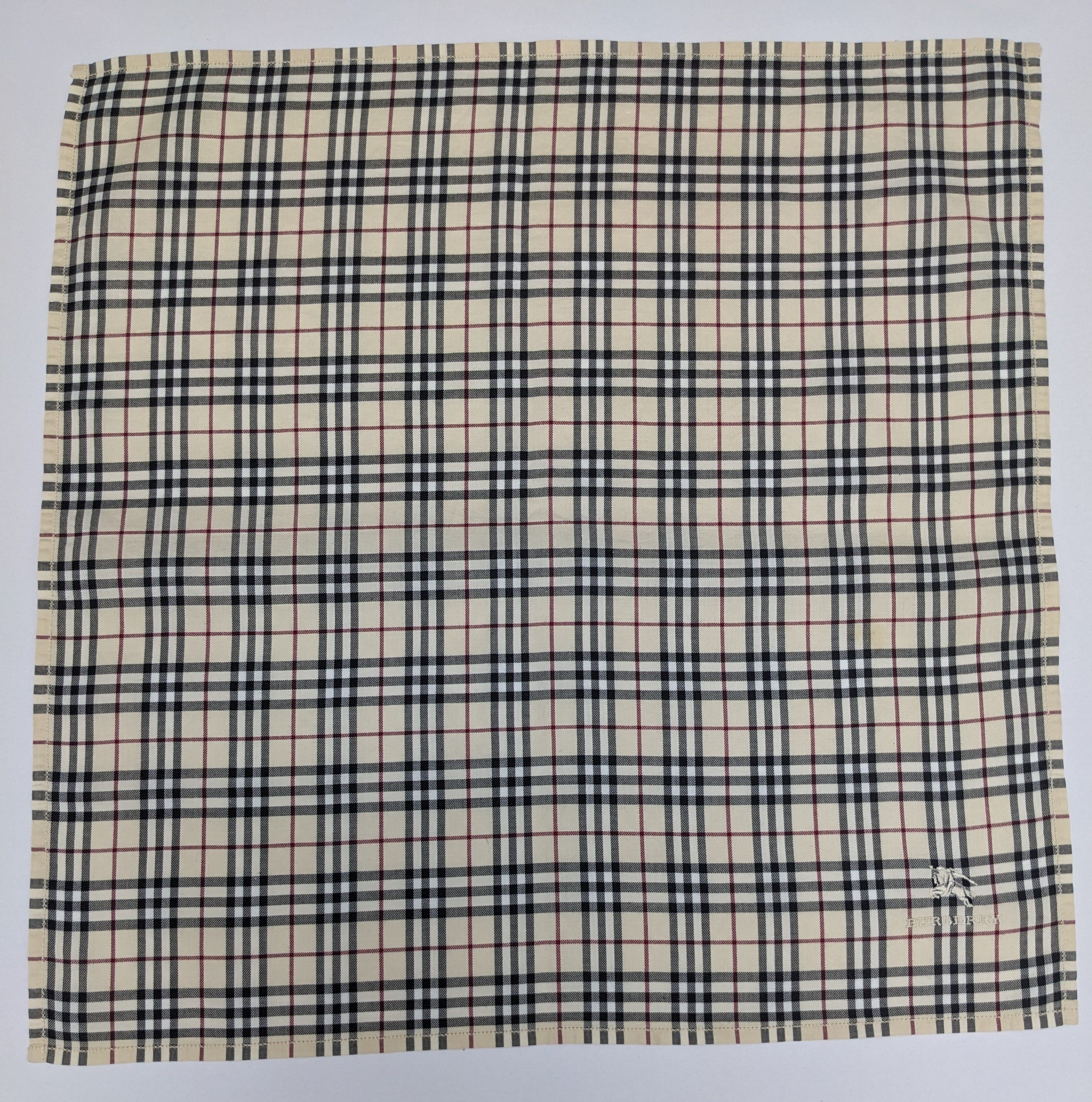 Burberry VINTAGE BURBERRY NOVA CHECK HANDKERCHIEF Size ONE SIZE - 3 Thumbnail