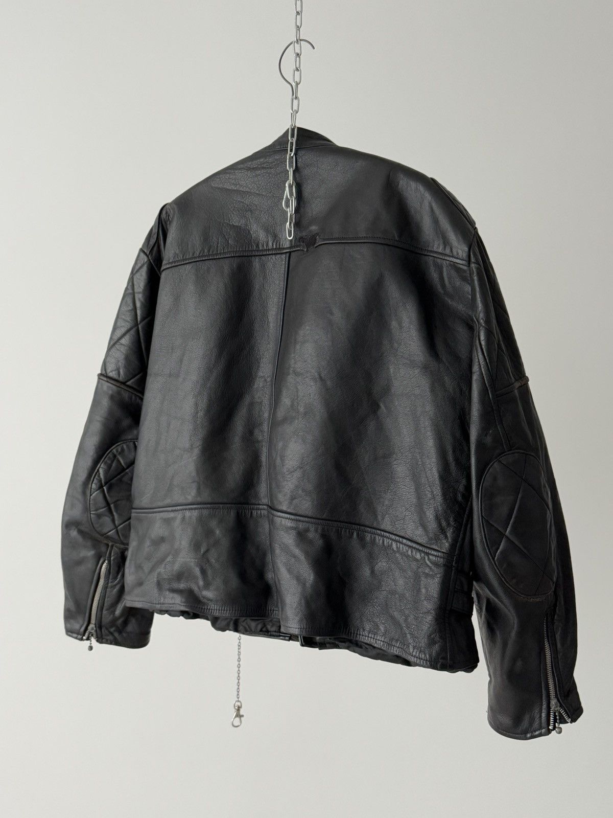 Vintage 1960s Vintage British ‘Clix’ Zipper Biker Leather Jacket Size US L / EU 52-54 / 3 - 11 Thumbnail