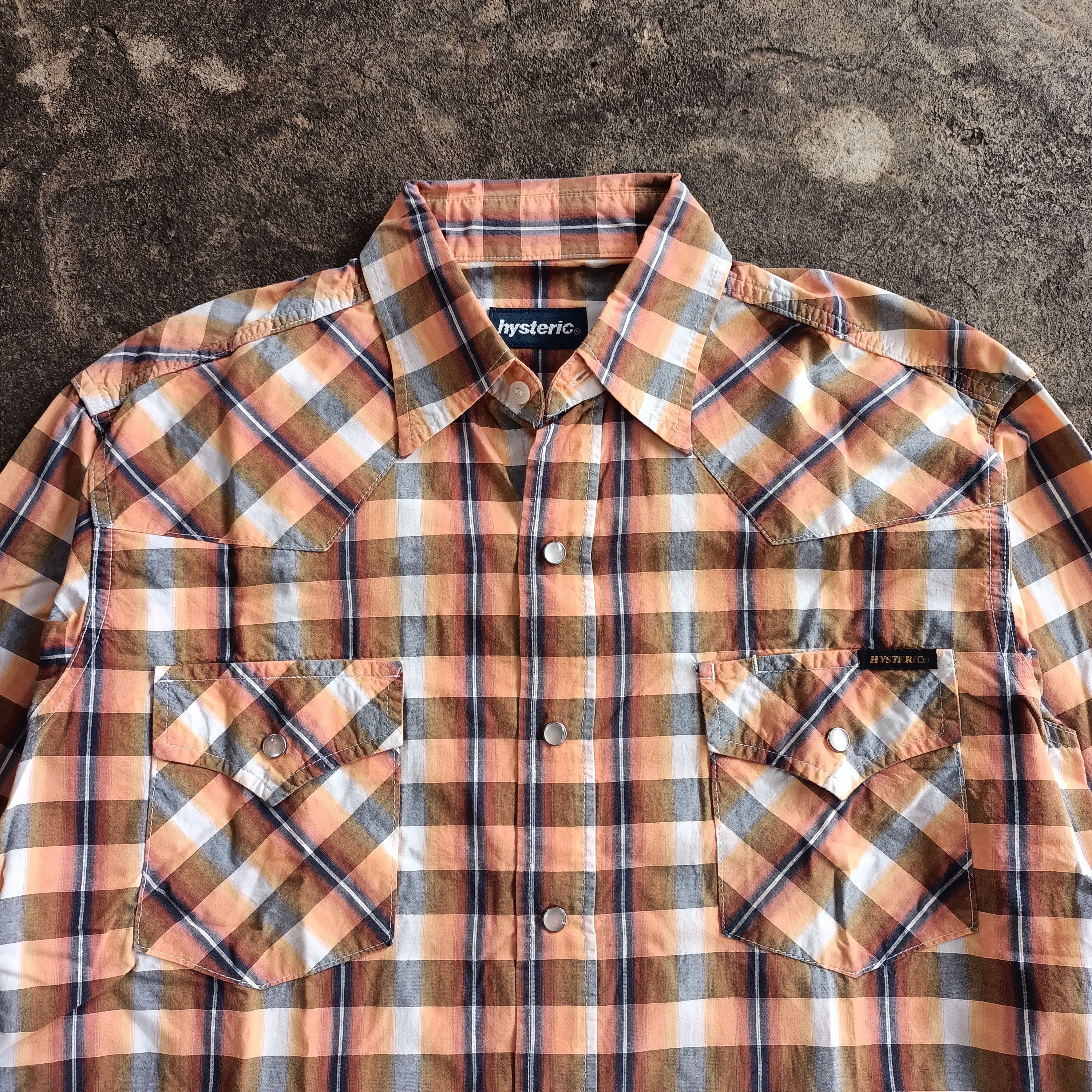 Hysteric Glamour × Japanese Brand 00s Hysteric glamour pearl snap plaid L/s shirt Size US M / EU 48-50 / 2 - 3 Thumbnail