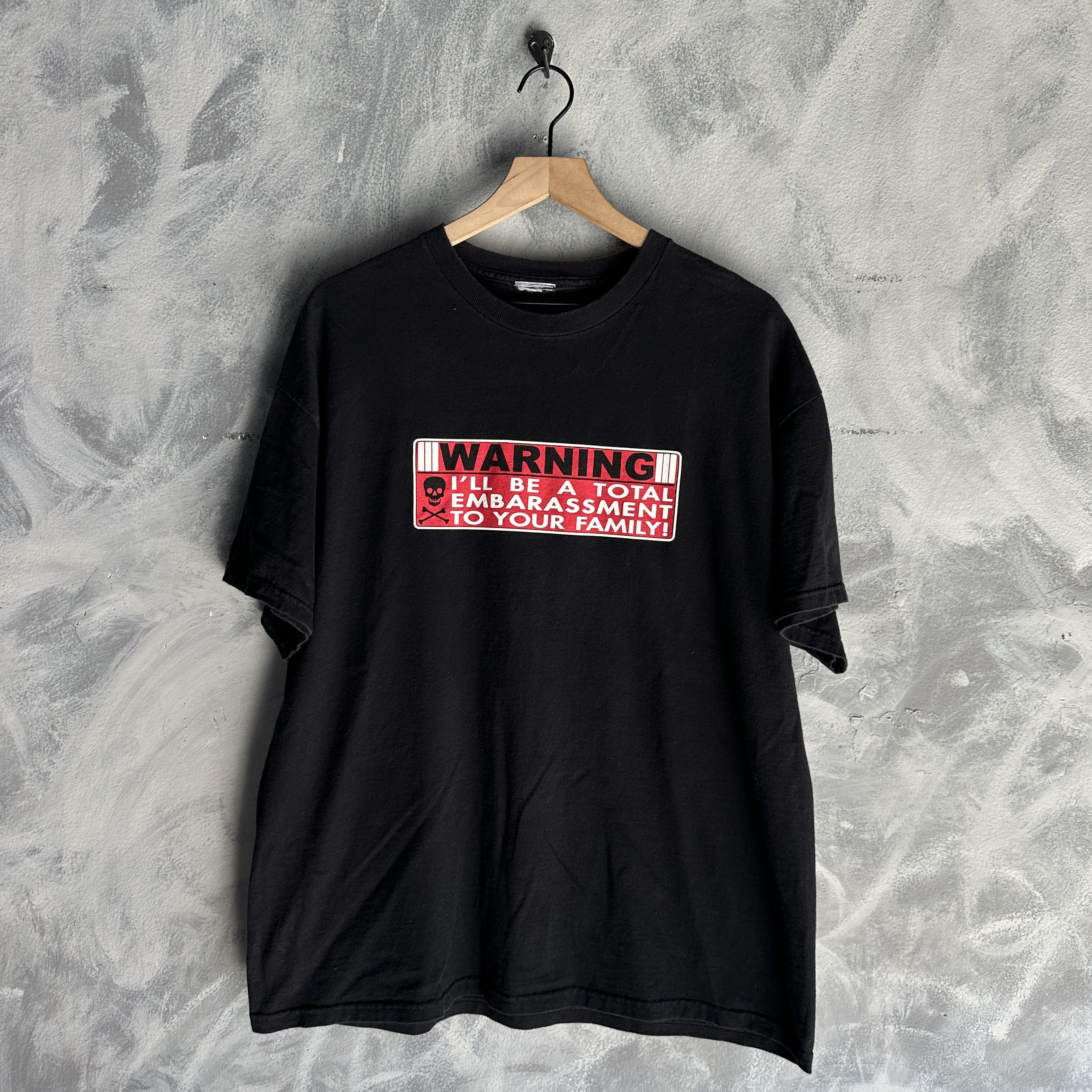 Other Vtg Y2K Quote T Shirt XL Black Embarrassment To Your Family Size US XL / EU 56 / 4 - 2 Thumbnail