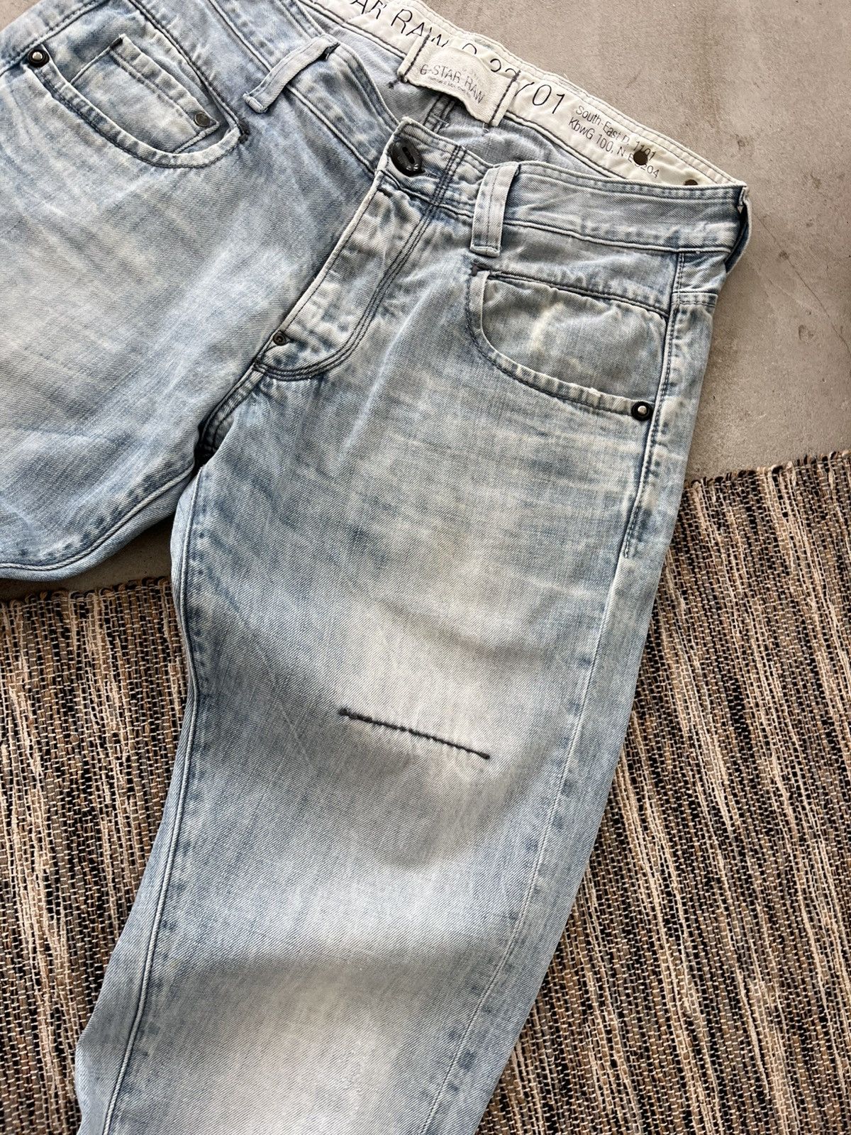 G-Star Vintage GStar Distressed Jeans 32/34 Light Blue Avantgarde Size US 32 / EU 48 - 7 Thumbnail
